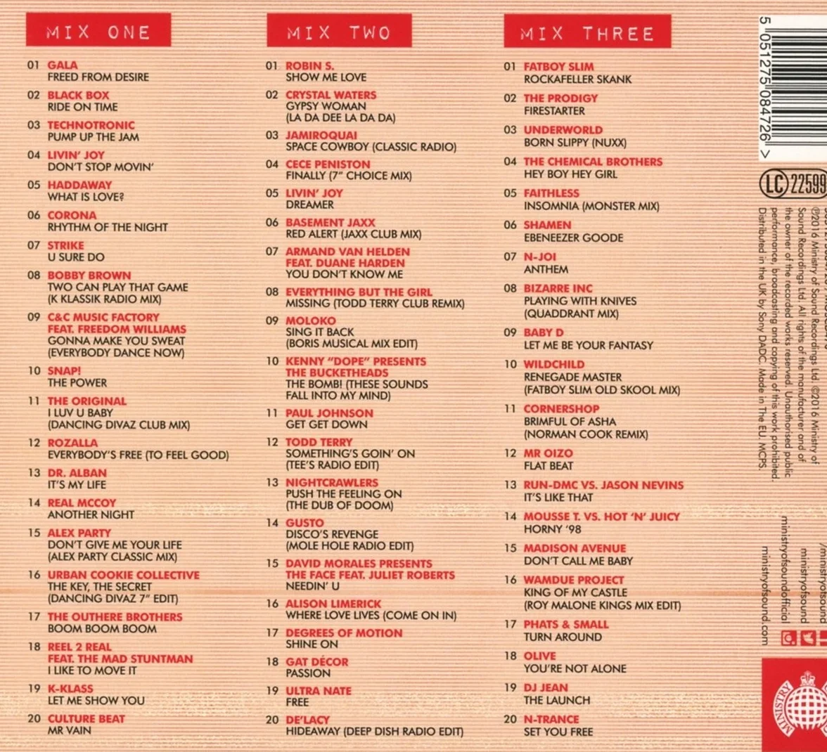 Ministry Of Sound I Love The 90S