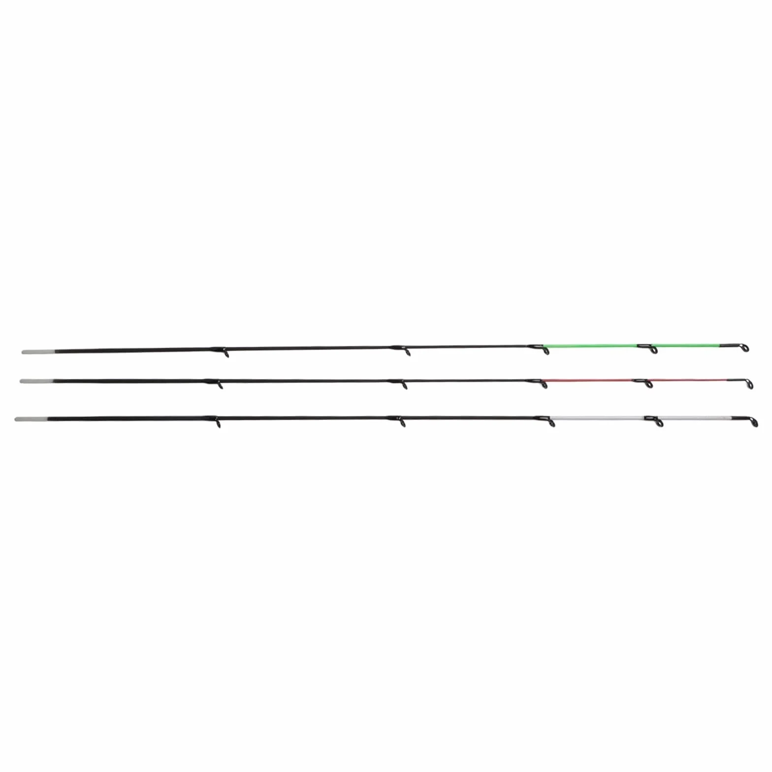Puntas de repuesto de fibra de vidrio para pesca de carpa, secciones superiores extra duras de acción rápida, juego de puntas de carcaj