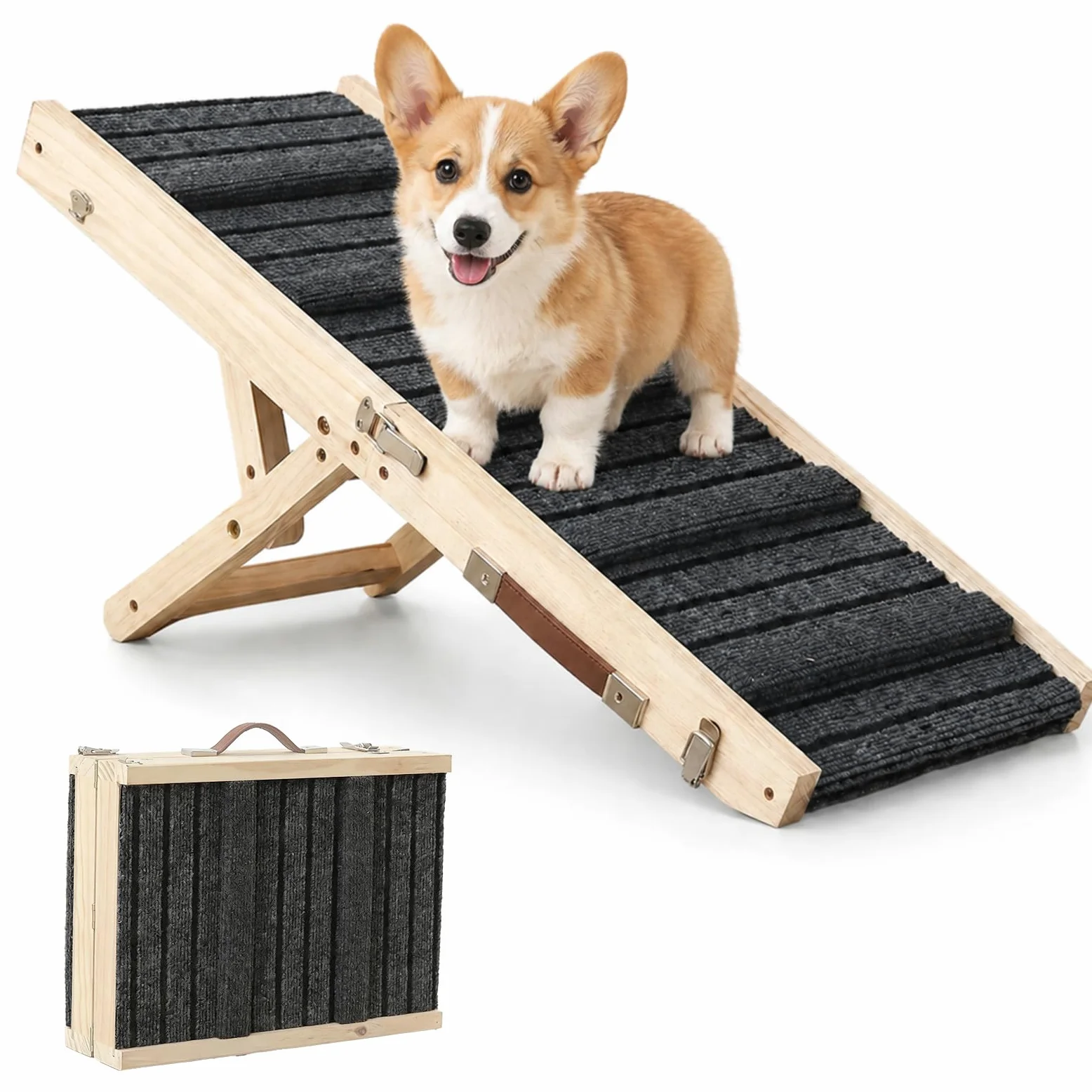 Rampa para Perros Plegable Pequeños, Rampas para Perros Ajustable, Rampa Perro Apto para Camas de Mascotas y sofás