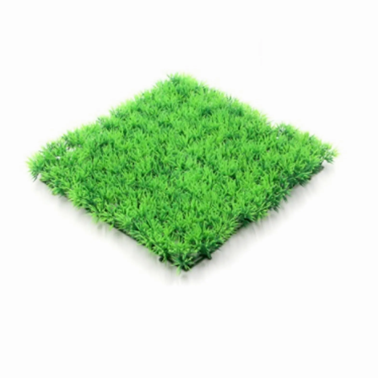 Decoraciones, Césped Artificial de plástico ABS Verde for Acuario, decoración ecológica, 3 Unidades
