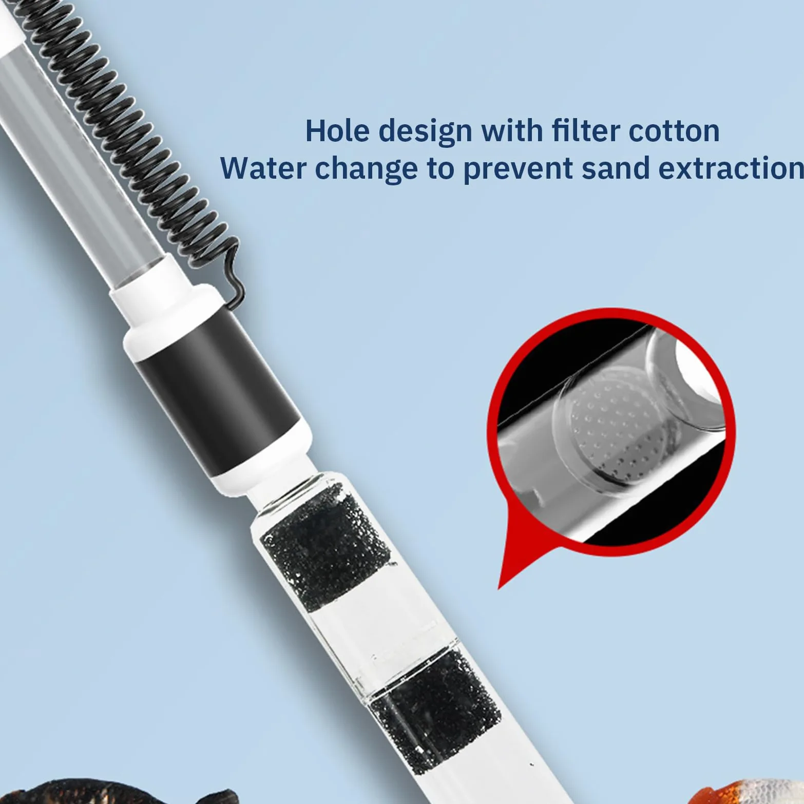 Limpiador De Grava De Acuario Eléctrico, Aspirador De Sifón De Acuario De Cambio De Agua, 2,5 W/8,5 W/15W Ajustable, 4 En 1 Kit De Aspirador Eléctrico para Acuario