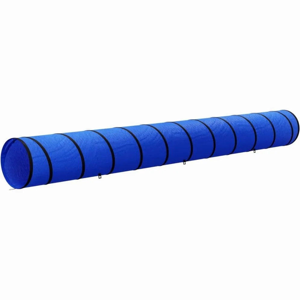 Túnel de juego para perros en interiores y exteriores, 40 x 200 cm, poliéster, con bolsa de transporte y piquetas, perfecto para perros, gatos y conejos para gatear, escalar y esconderse