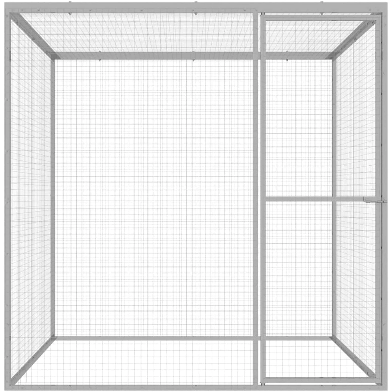 IKAYAA Voladera Grande para Pájaros, Pajarera de Exterior, Voladera de Jardín, Pajareras Exterior en Jardin - 1,5 x 1,5 x 1,5 m
