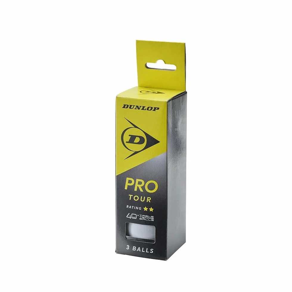 Dunlop 40+ Pro Tour TT Balls Pk3 Pelota, Multicolor