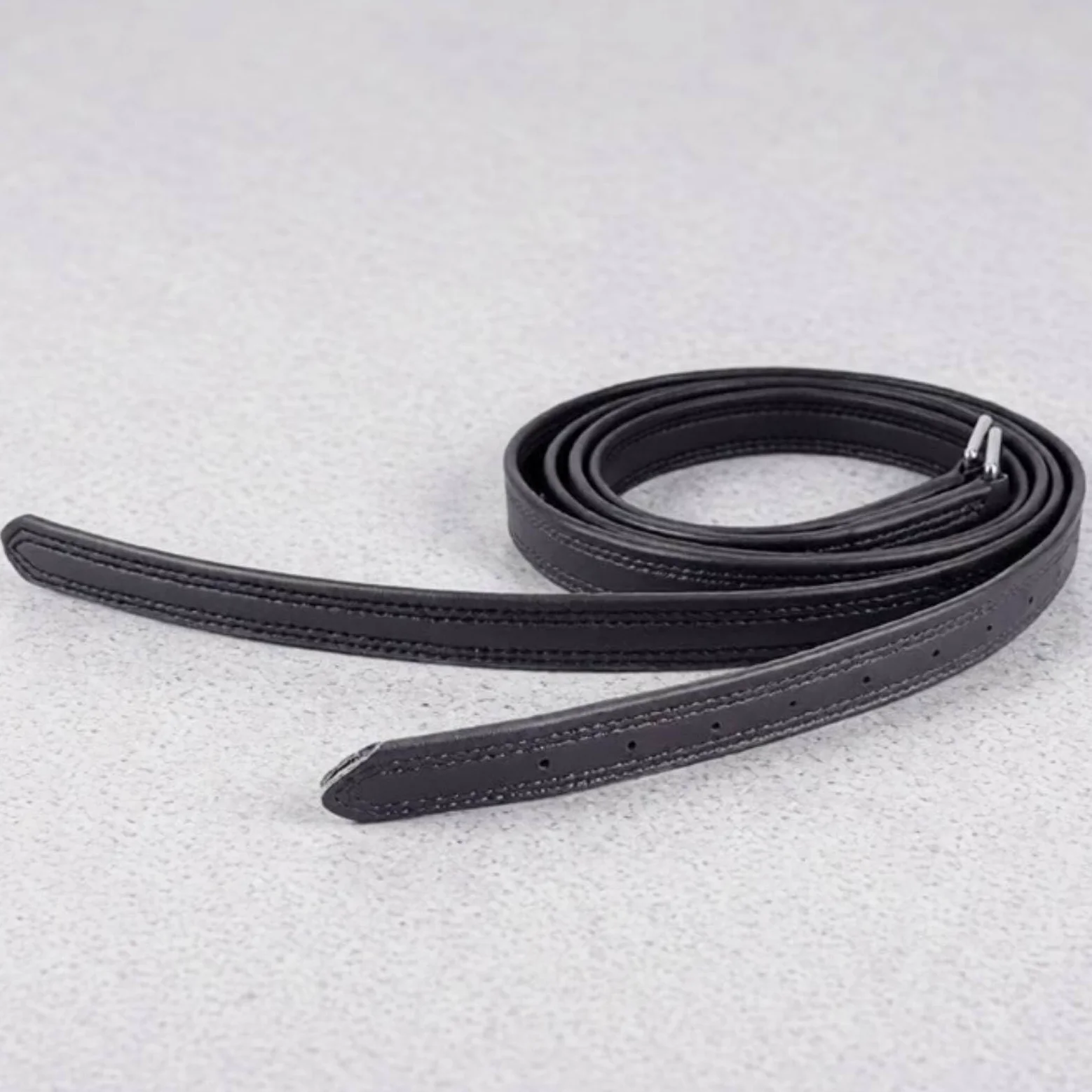 Correa Estribo Ajustable Correa Cuero con Hebilla Resistente Acción Estribo para Jinetes, Adultos, Equitación, Entrenamiento, Instalación Equina, Negro, Niños