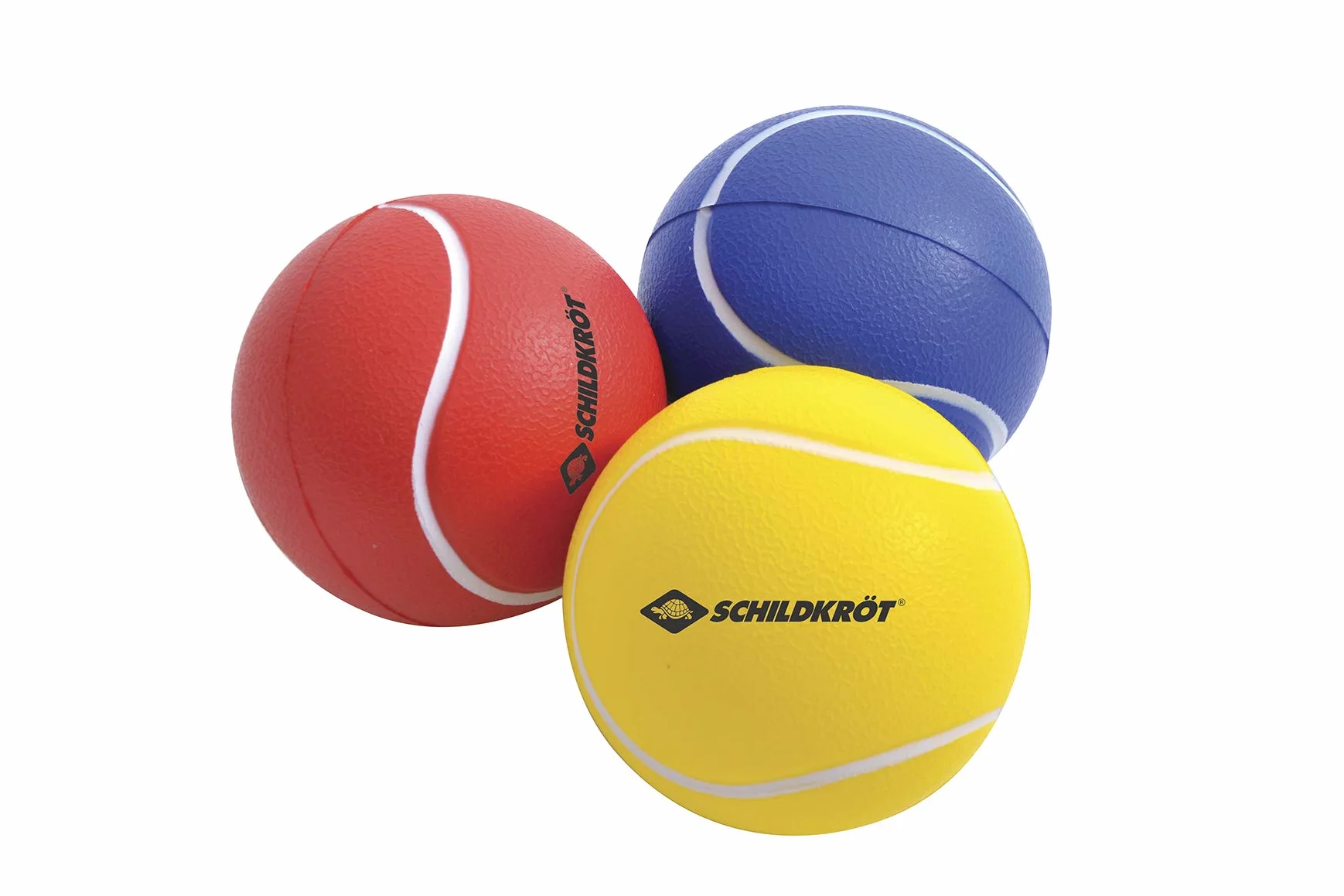 Schildkröt Juego de 3 Pelotas Blandas 7 cm Espuma de Poliuretano Amarillo Rojo Azul