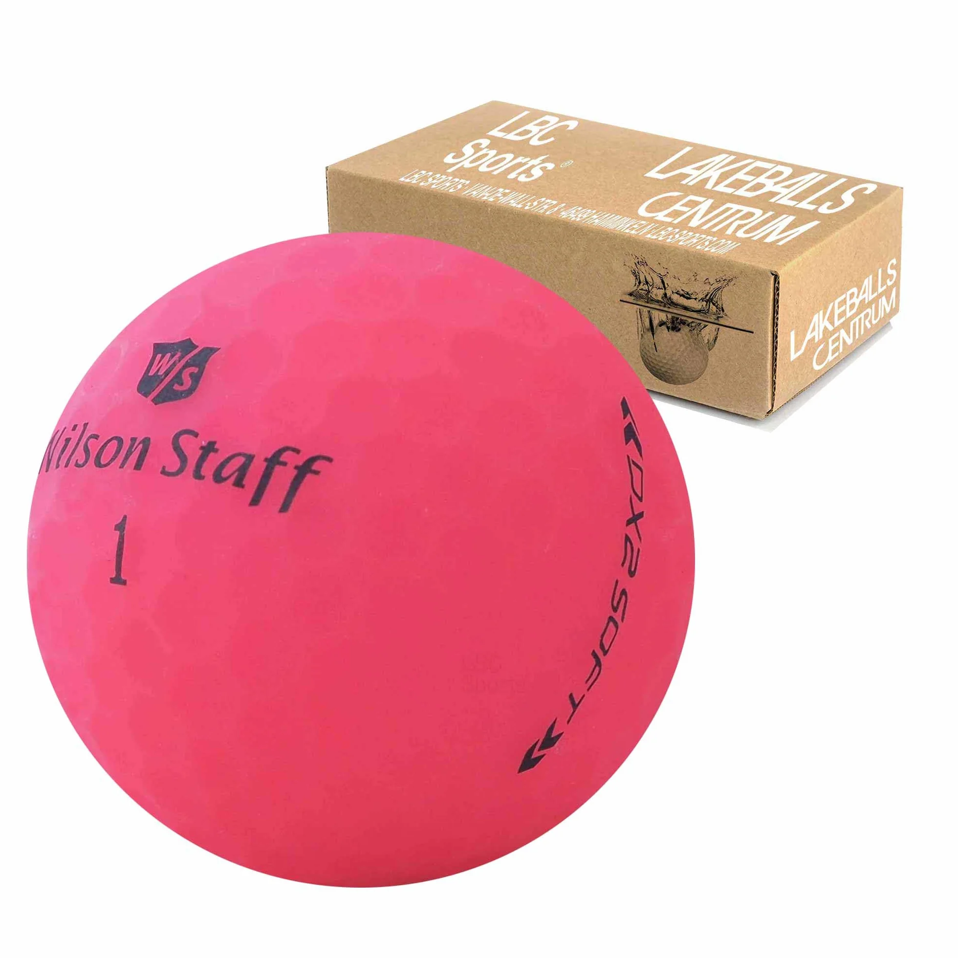 Wilson Staff Dx2 Duo Soft Optix Pelotas de Golf Rosa Mate Usadas