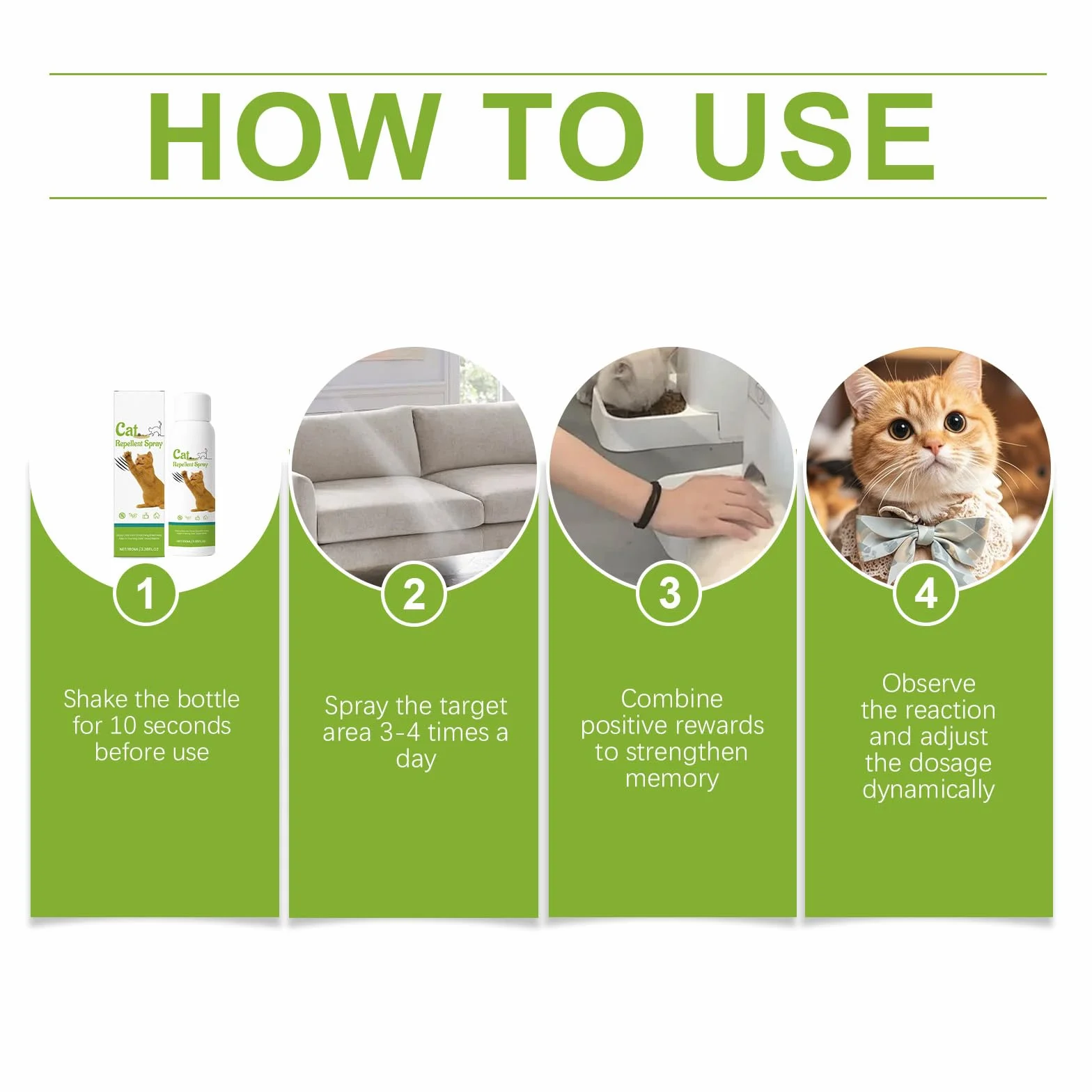 Spray Repelente Natural para Gatos,Spray Antiarañazos Sofa,Que Deja De Rascarse,para Interior Exterior Alfombra Sofá,100ML*2PC