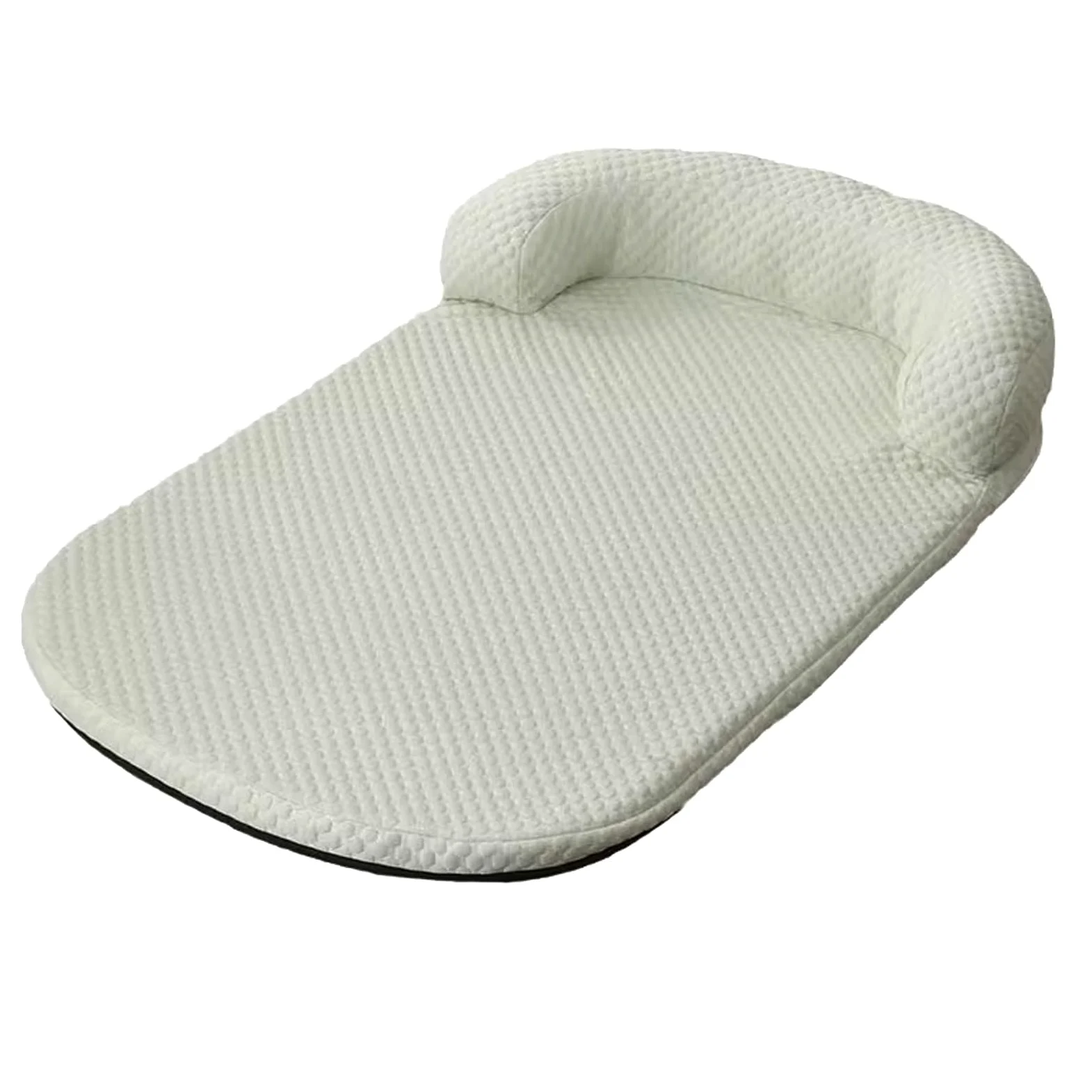Manta Refrescante Perro con Almohada, Extraíble for Limpieza, Base Antideslizante(Green,80x60cm)