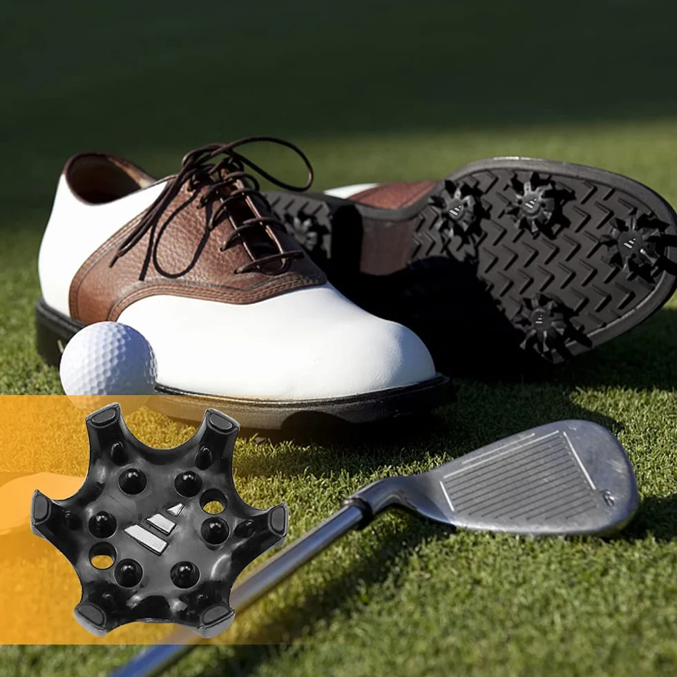 YunBey 10 Piezas Tacos para Zapatos de Golf Anti Deslizamiento Clavo Recambio Negro