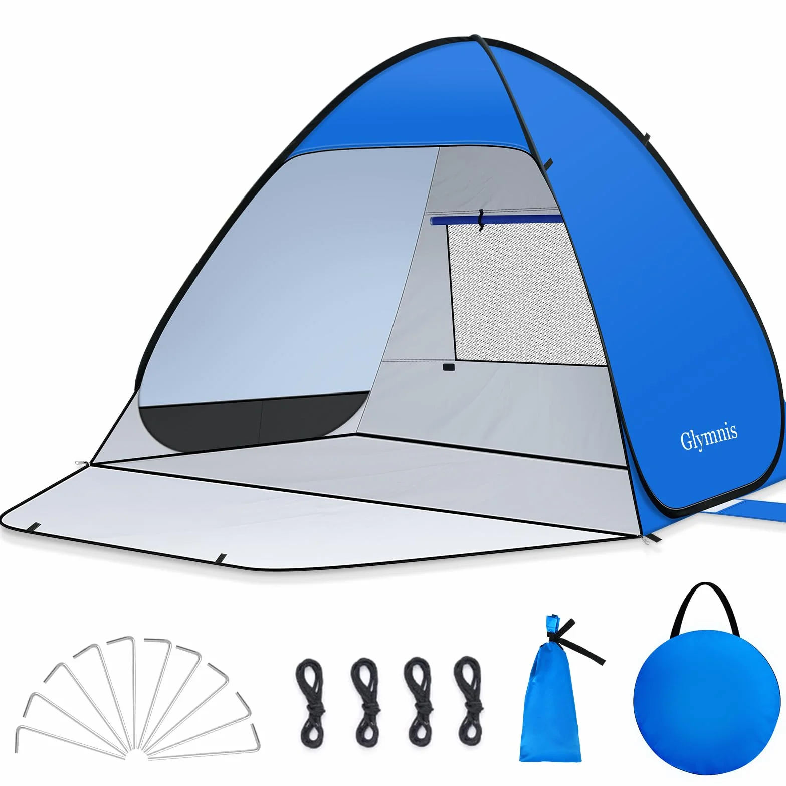 Tienda de Playa Pop Up 2-3 Personas Automática UPF 50+ Portátil