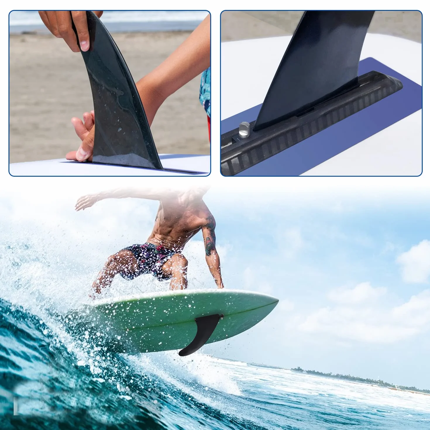 10 Pcs Tornillo de Paddle Surf, Quillas Surf, Accesorios para Sup