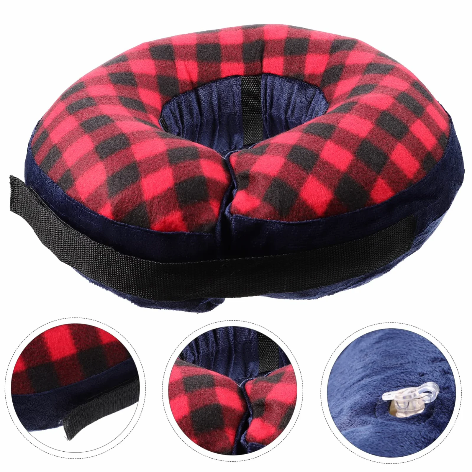 Ipetboom 5piezas Collar Inflable Protector para Mascotas Collar De Cómodo y Transpirable para Gatos y Perros Después De para Cuidado De Heridas