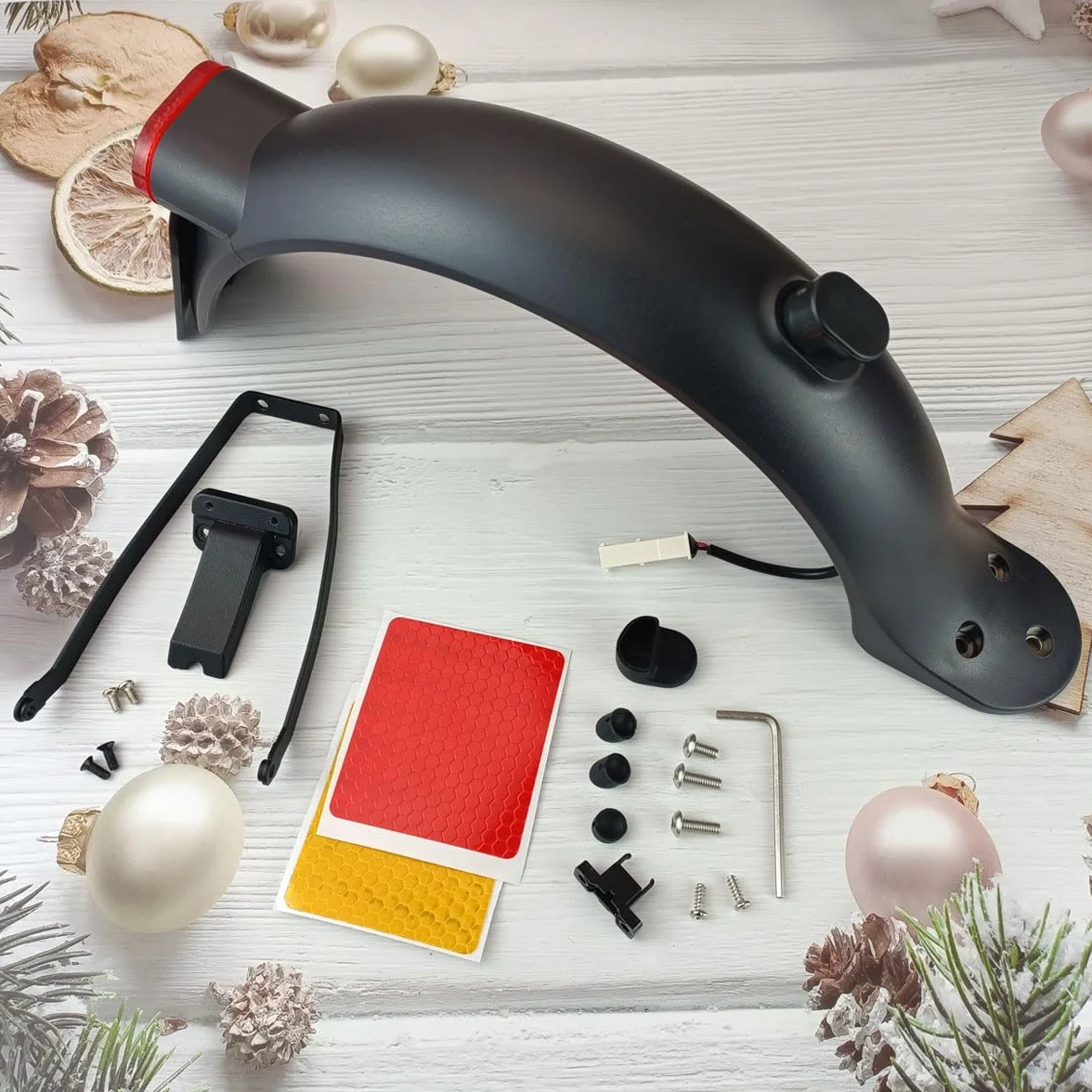 Guardabarros Trasero para Xiaomi Electric Scooter 3 Mijia M365 Pro 2 con Soporte Metálico