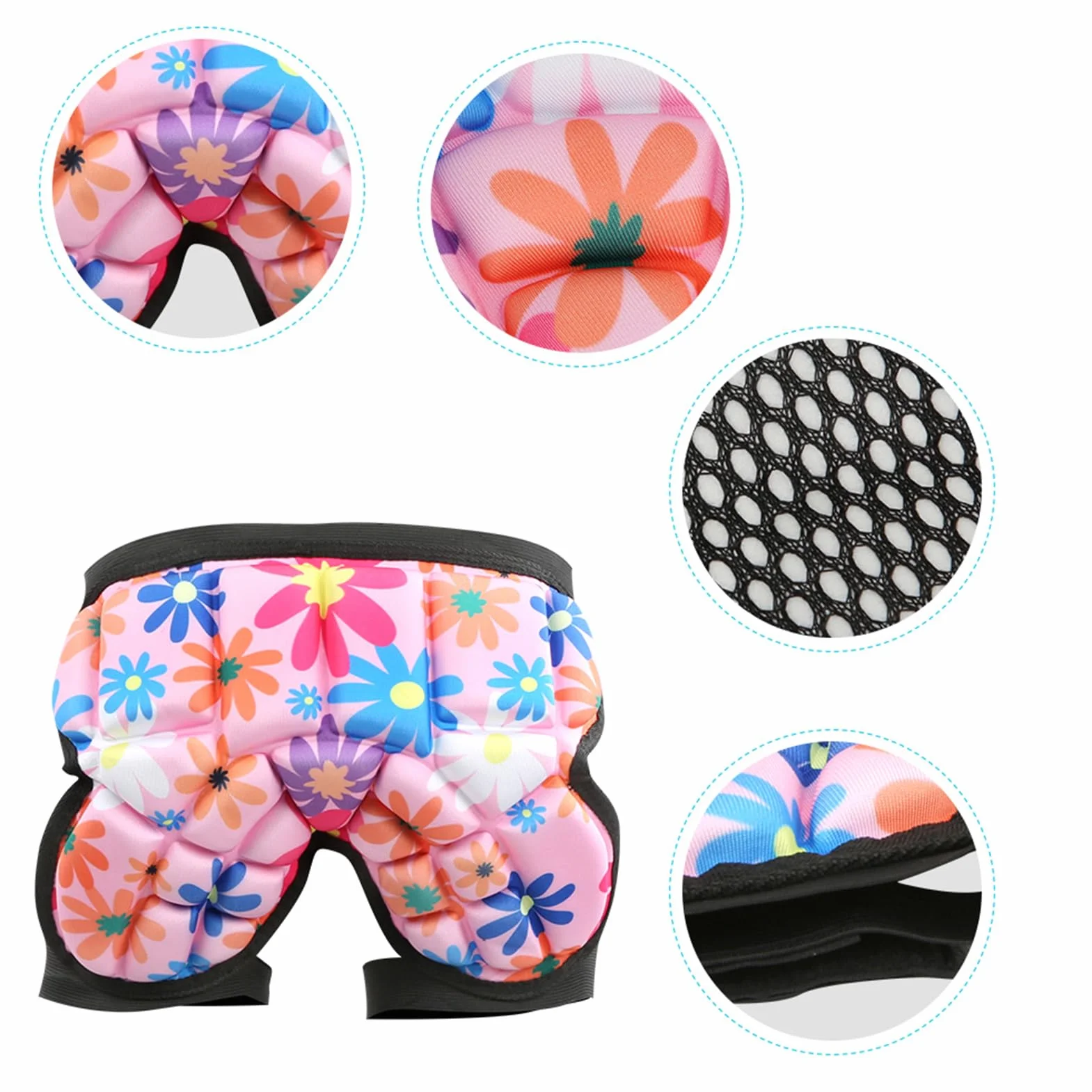 Almohadillas para Glúteos y Caderas para Patinar, Protección de Cadera para Niños, Equipo Protector