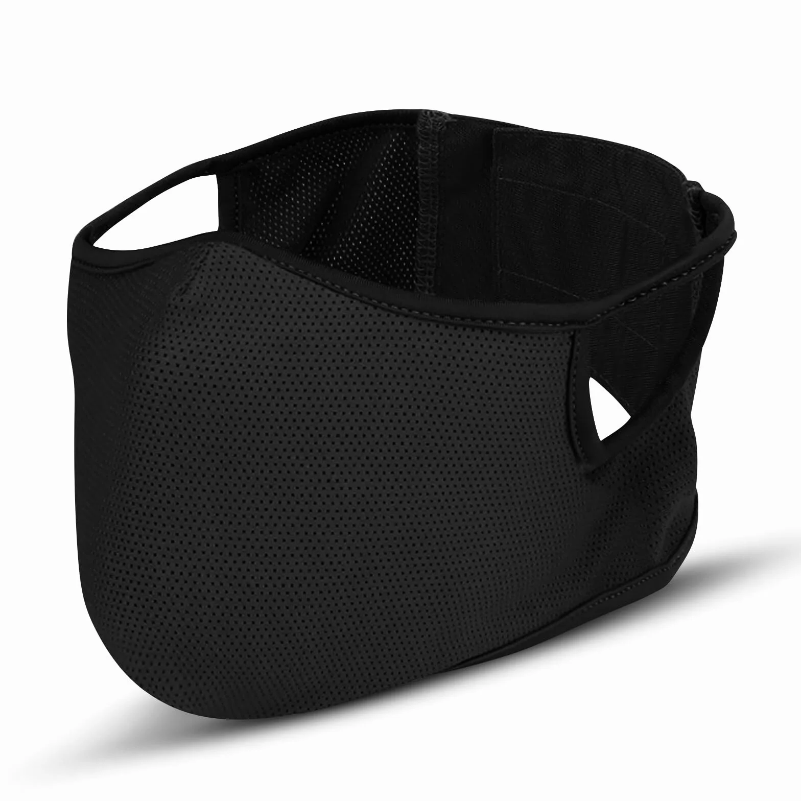 Máscara de disparo de silicona media cara táctica multifuncional transpirable para paintball tiro CS negro M