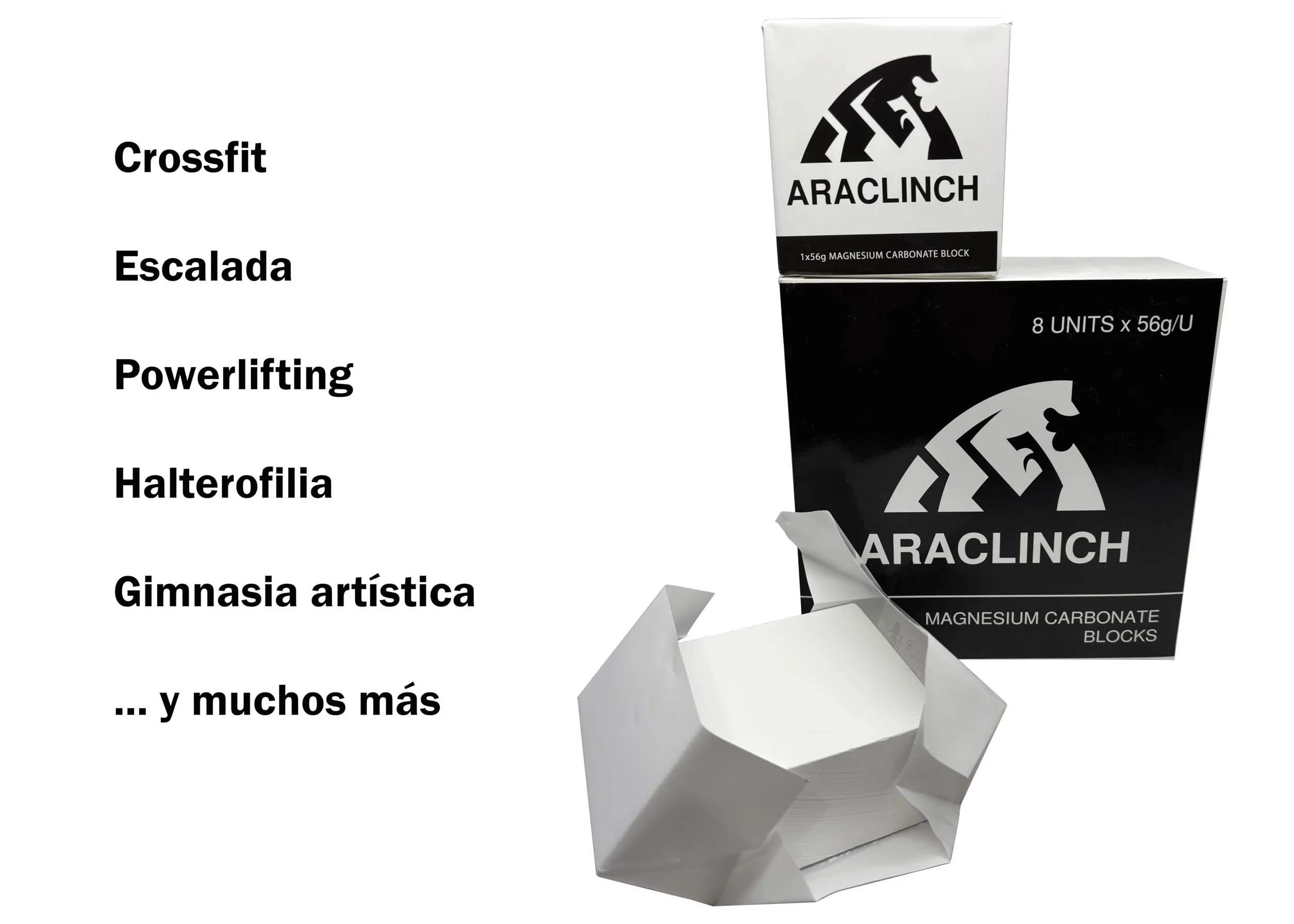 Bloques de magnesio para Escalada Crossfit Gimnasio 56gx8u