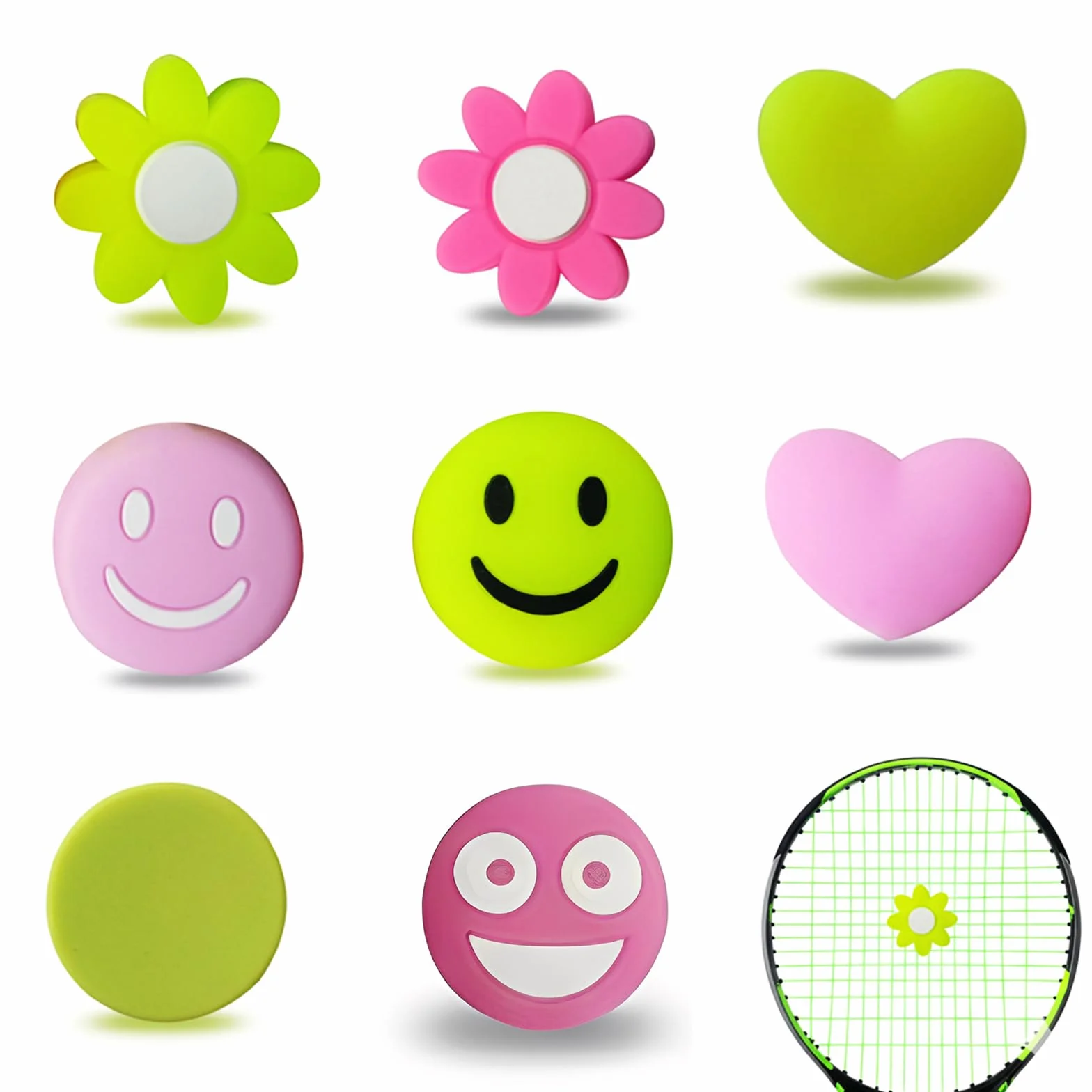 Amortiguadores para Raqueta de Tenis Paquete de 8