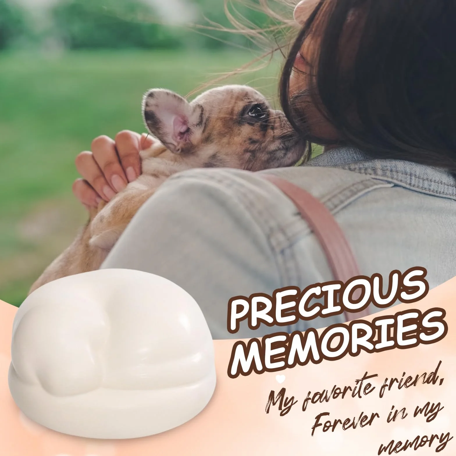 Urna conmemorativa de cremación para mascotas, contenedor de cerámica personalizado para cenizas de mascotas, para gatos, perros, tarro de recuerdo para recuerdo (gato)
