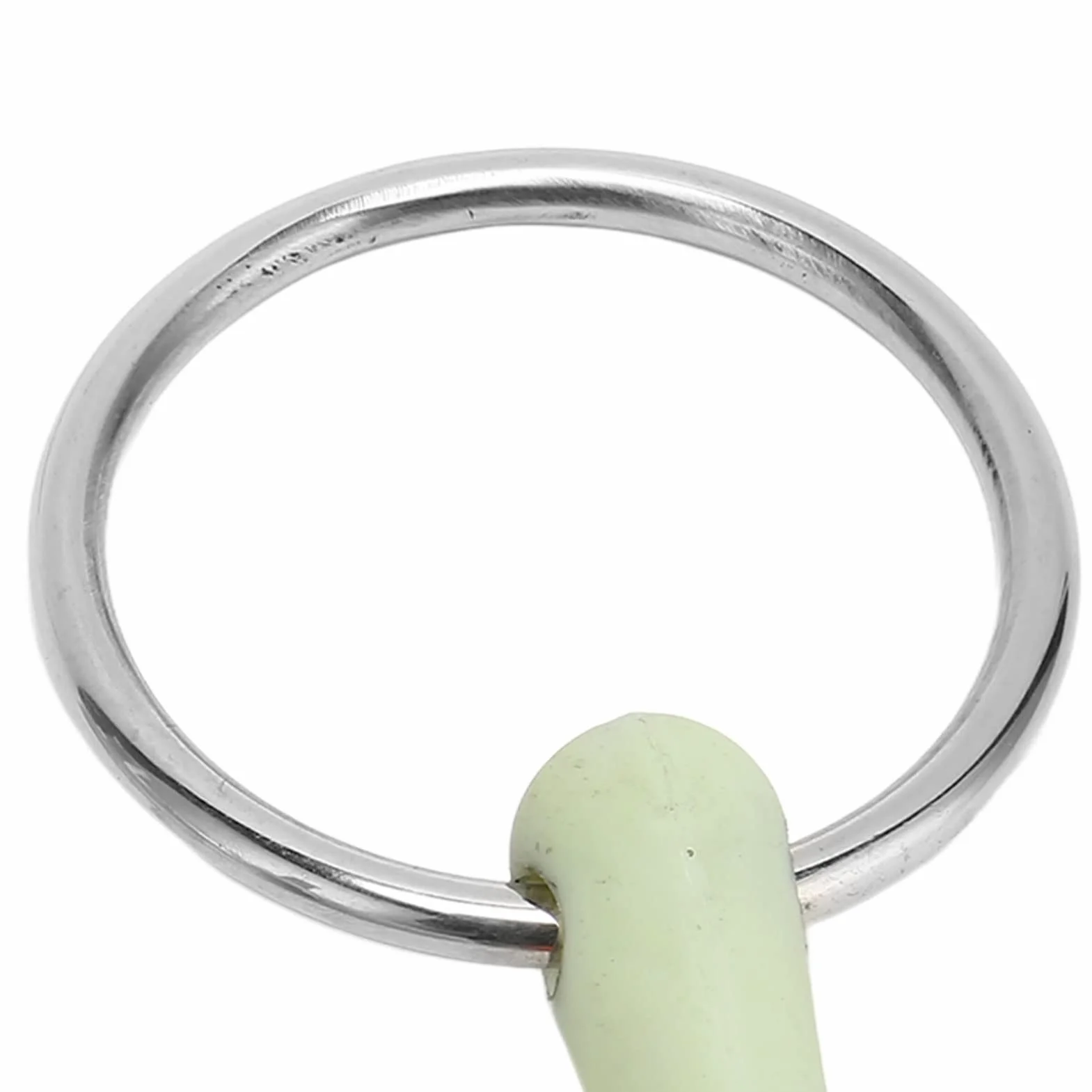 Bocado para Caballo, Fácil de controlar. Previene Las mordeduras. Superficie Lisa Envuelta en Goma. Un Bocado Cómodo para Tu Caballo. Anillo de Acero Inoxidable. Duradero para