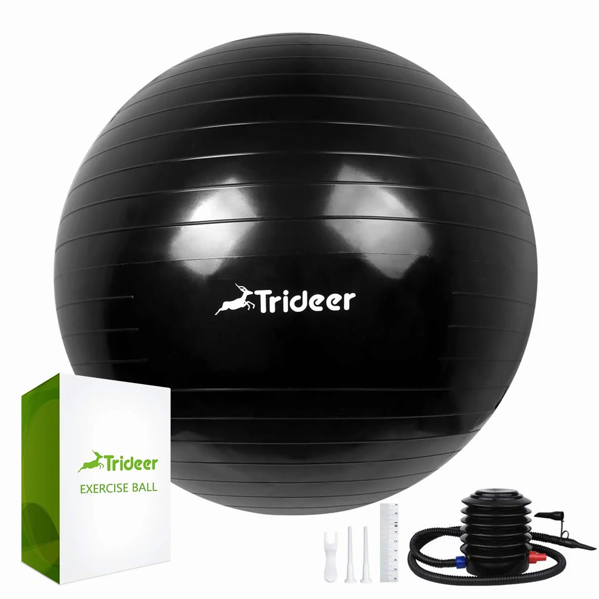 Trideer Pelota de Ejercicio 45-75 cm Anti-estallido 2200 Libras Yoga Pilates Embarazo