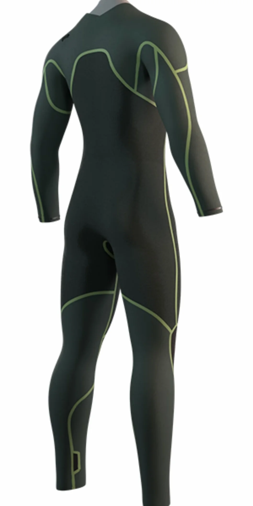 Mystic Evolve 2025 Traje de neopreno 4/3 mm cremallera pecho negro