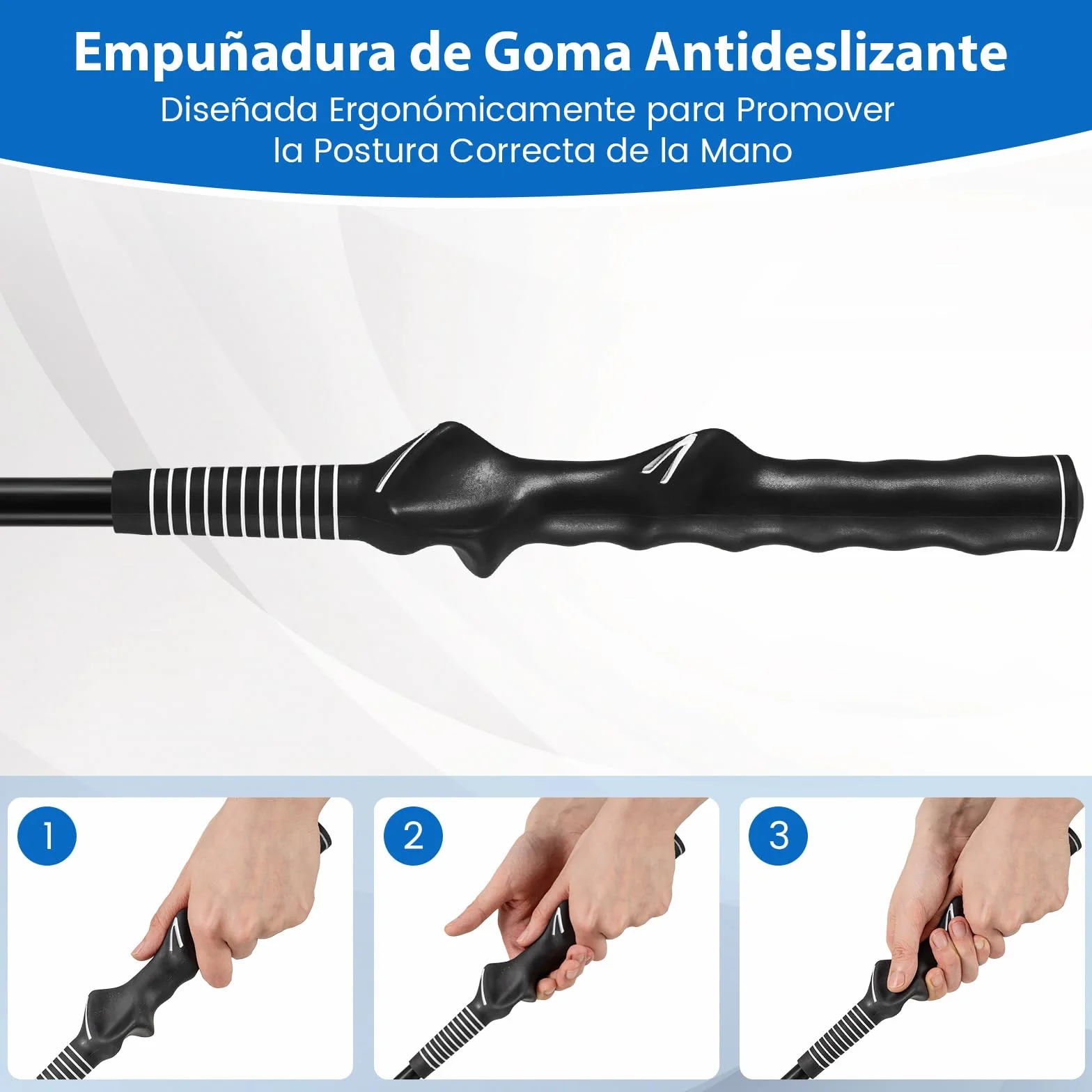 COSTWAY Entrenador de Golf, Ayuda de Entrenamiento Velocidad, Flexibilidad, Equilibrio, Tempo y Fuerza, Corrección del Ritmo del Swing con Sonido