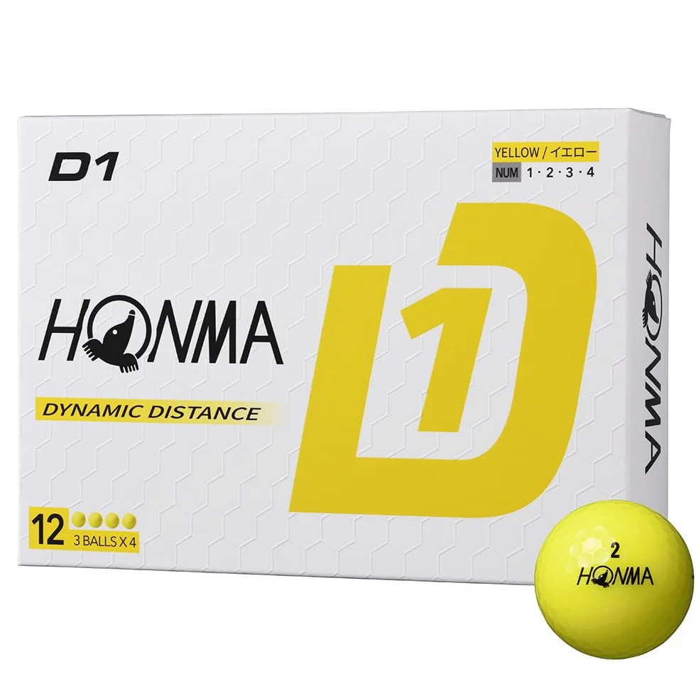 Honma D1 Lote de 12 Pelotas de Golf certificadas