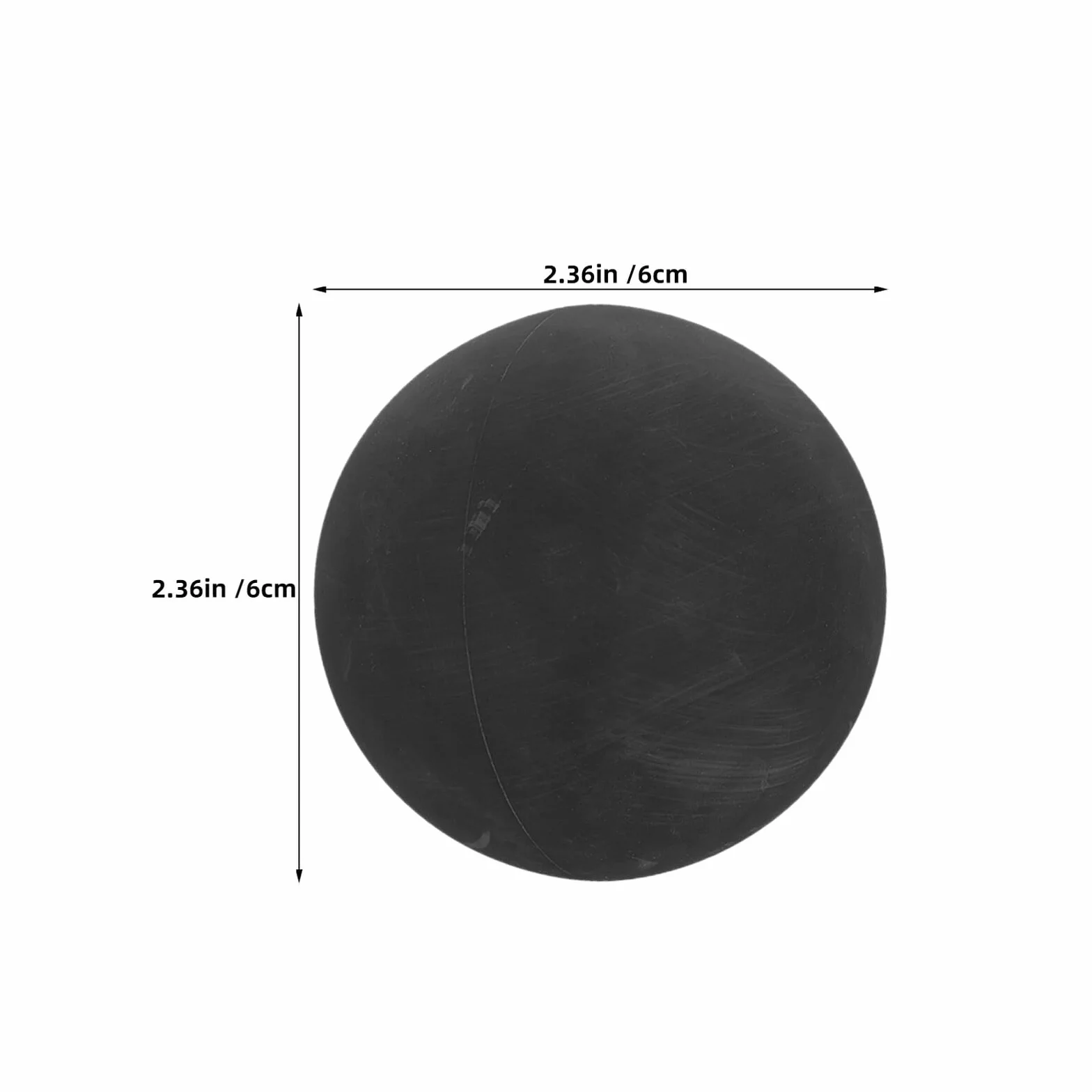 ifundom 6 Balones de Squash de Goma Negra para Entrenamiento, Raquetbol y Coordinación