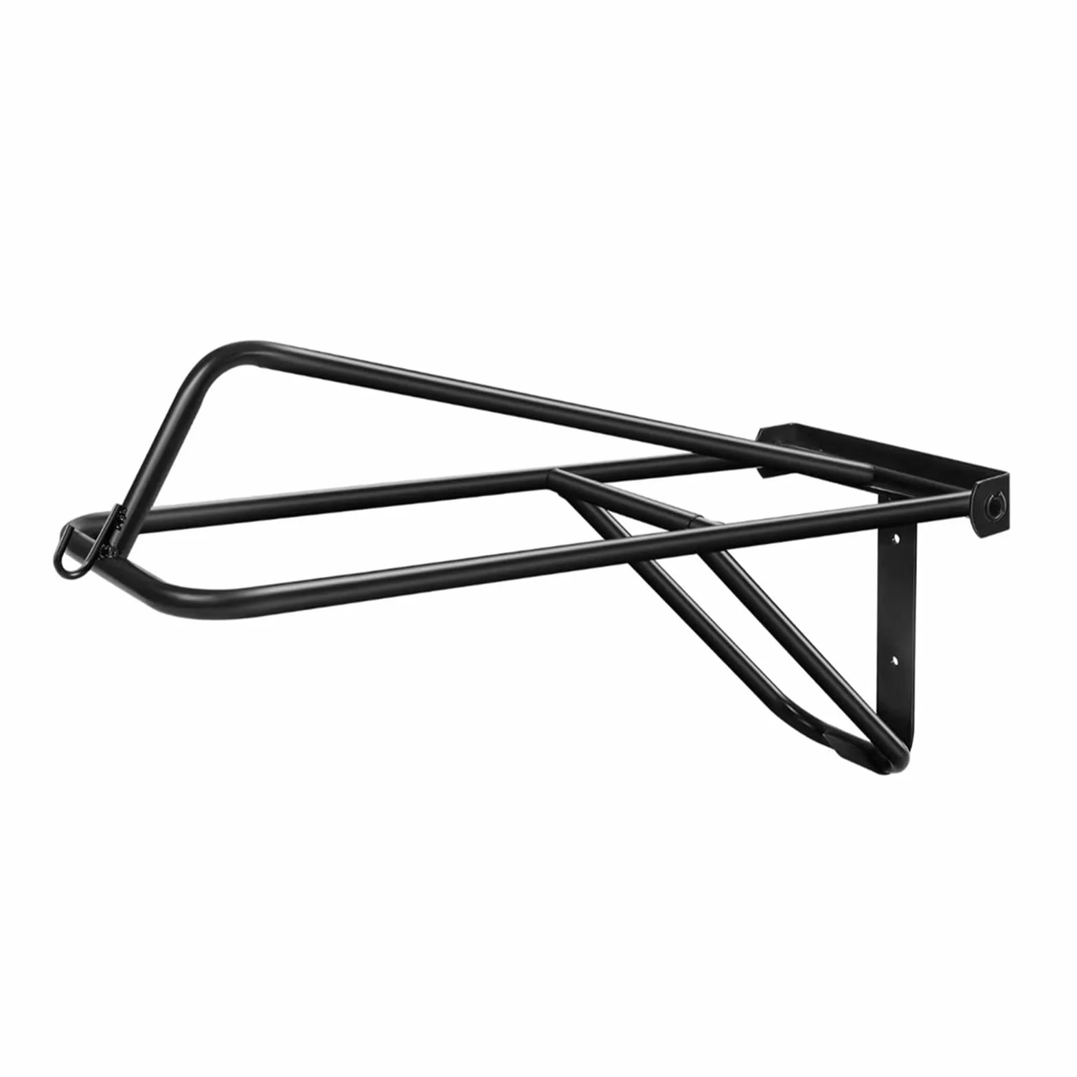 Portasilla de montar, Sólido Metal Resistente a la corrosión Negro Indeformable Estilo clásico Almacenamiento montado en la pared Estante de silla de montar de alta resistencia for establos(1 pcs)