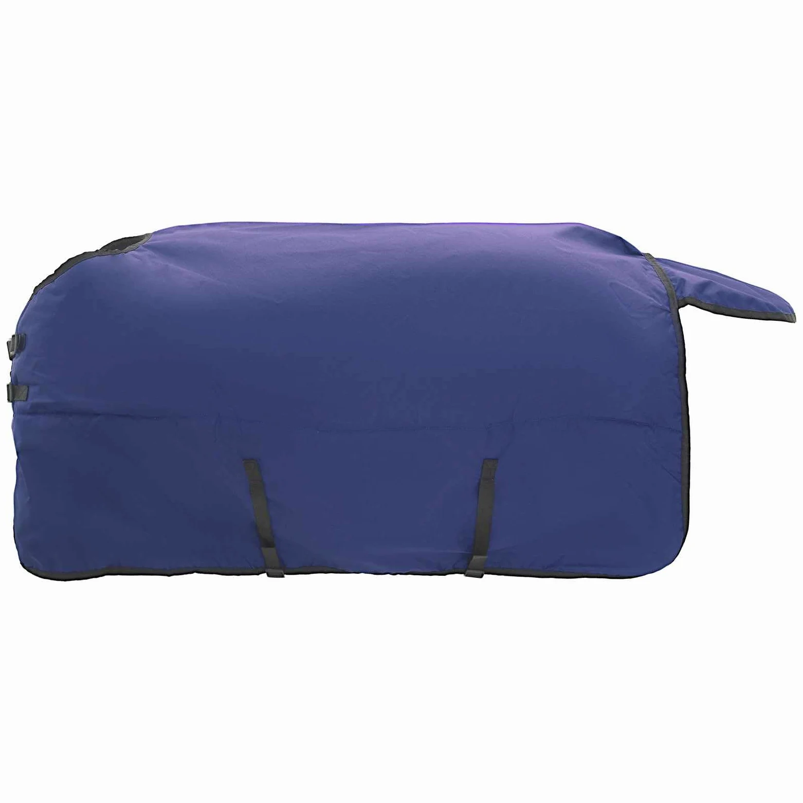 Manta para caballo, 165 cm, color verde oscuro, negro, transpirable, para exteriores, impermeable, con solapa para la cola y hebillas ajustables