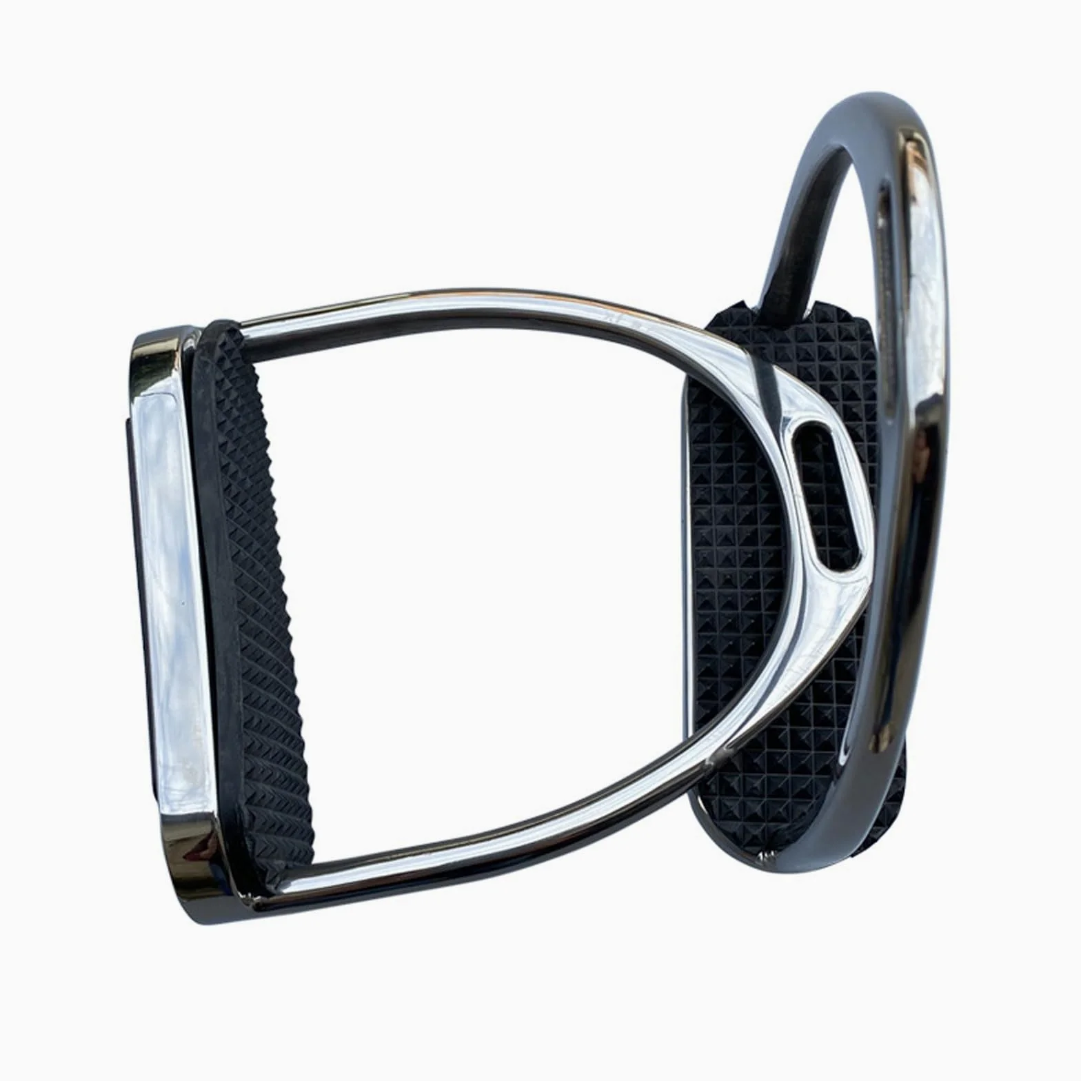 2 Piezas Estribo de Caballo,12 cm Estribos ecuestres de acero inoxidable,cómodos estribos de Apoyo con Almohadilla de Goma Antideslizante,Flexibles Pedales ligeros y anchos,para Entusiastas Ecuestres