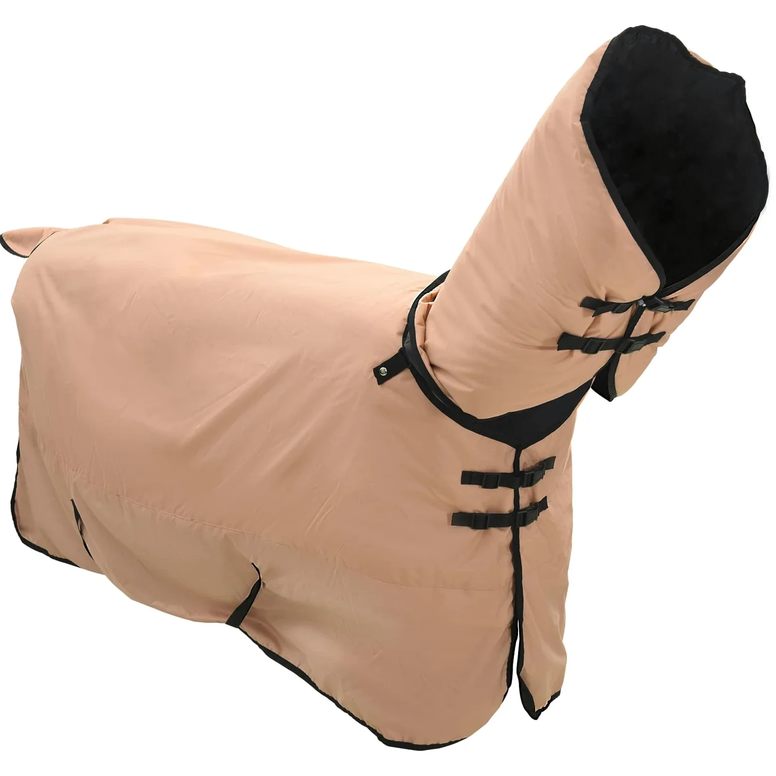 Manta para Caballo Capuchino 165 cm Poliéster,Deportes,Actividades al Aire Libre,Equitación,Cuidado de Caballos,Mantas y Capas para Caballos,2.164kg-42013186