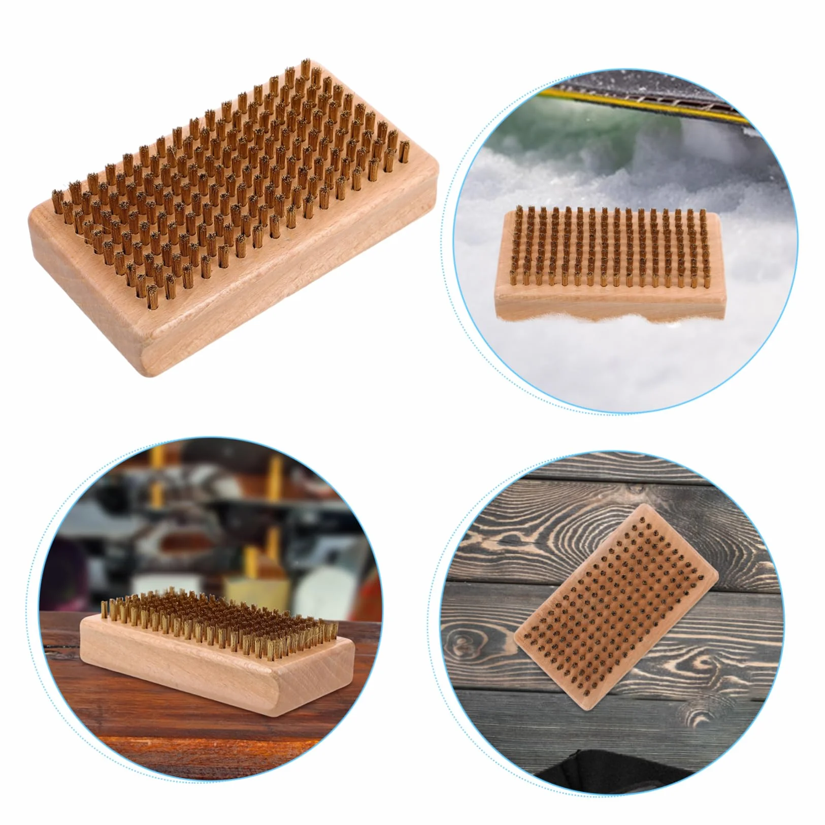 Cepillo De Limpieza De Cobre para Encerar Tablas De Esquí