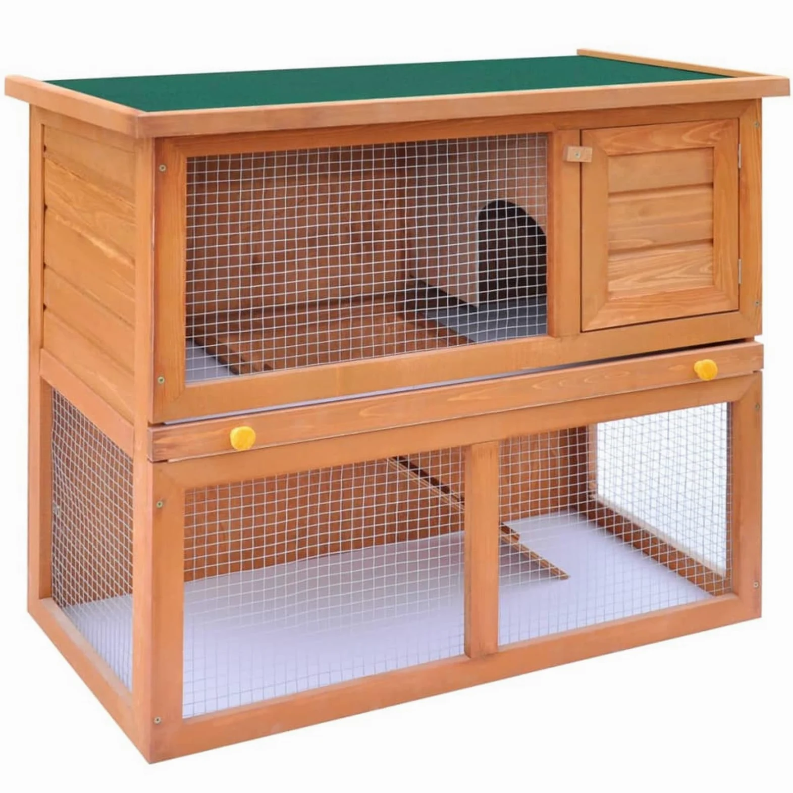 JUDYY Casa de Animales pequeños Jaula conejera 1 Puerta, Casa Conejo, Jaula De Conejo, Casa Cobaya, Casita Conejo, Escondite Grande para Erizo, Jaula Hamster, Madera