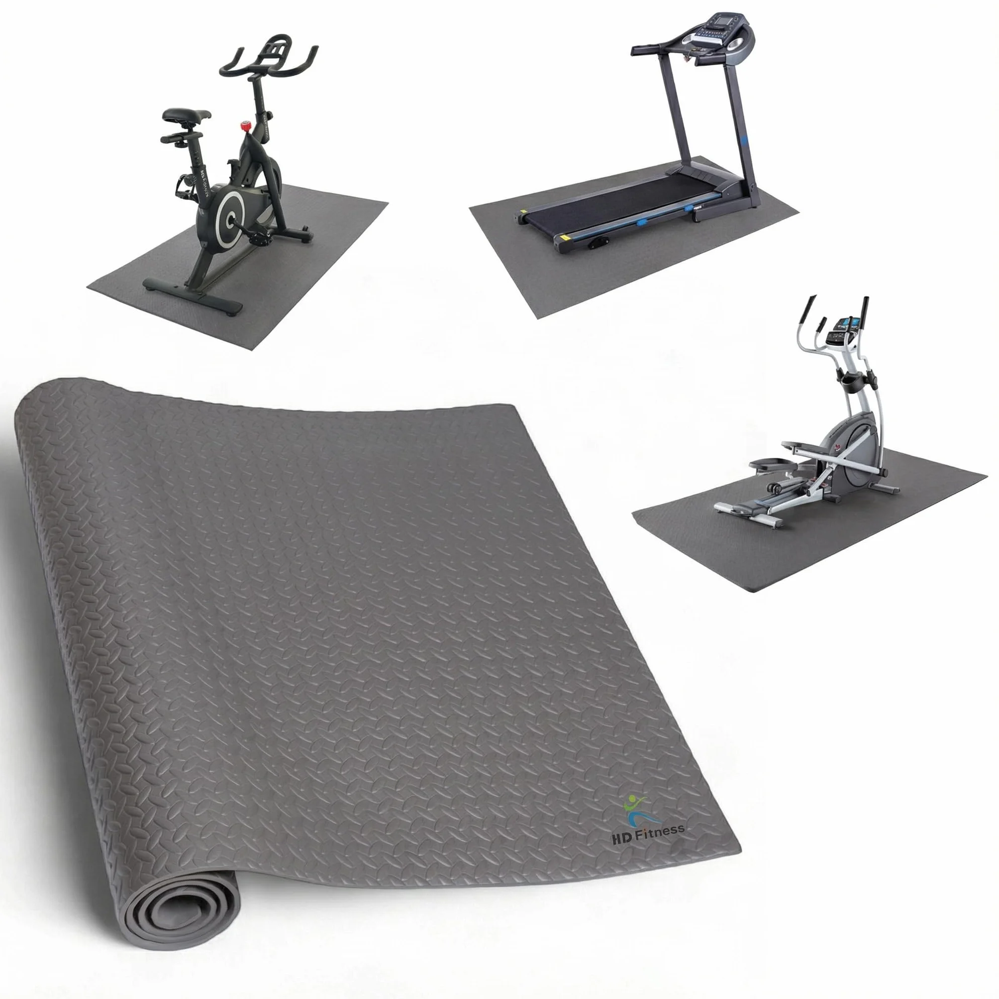 Esterilla gimnasio EVA antideslizante gruesa protección suelo alfombrilla cinta correr