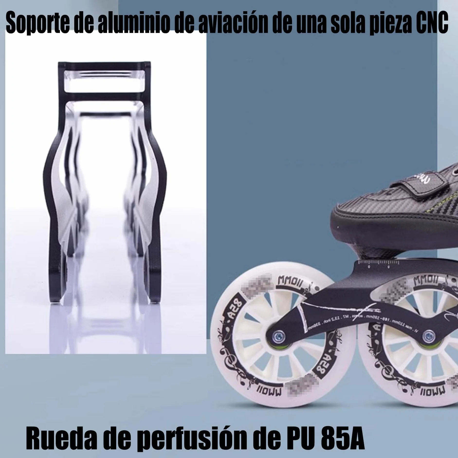 Patines Profesionales En Línea Fibra de Carbono Adultos Velocidad Exteriores