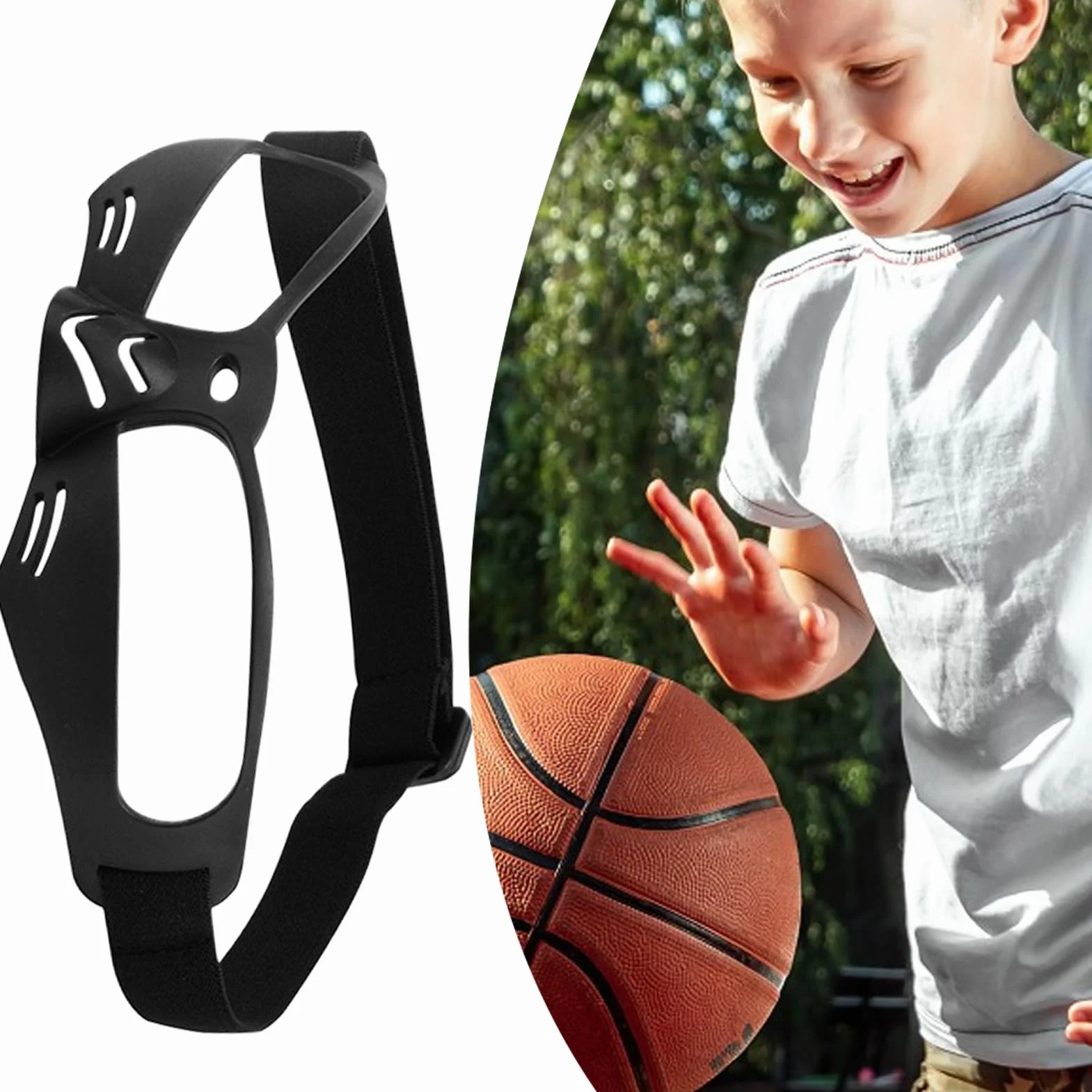 Basketball Goggles, Dribbling Glasses, Vision Training Aid, TPU, 6.69x2.17 In, Black, 1 Pair