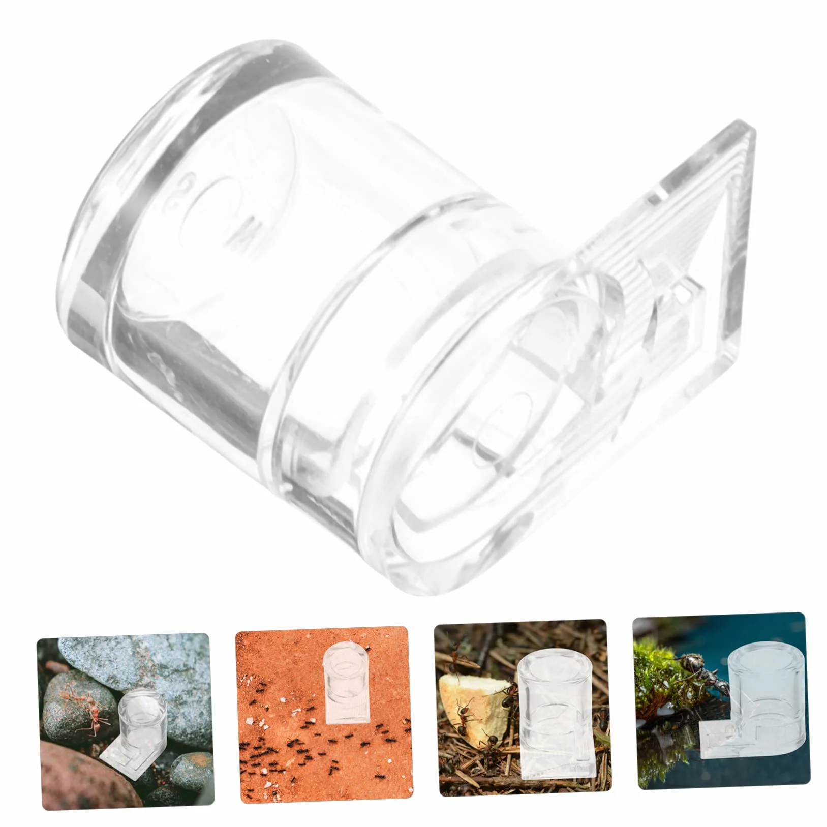 KOMBIUDA Botella de agua acrílica para hormigas y hormigas para granjas de hormigas y hormigas – Unidad de alimentación y caja de alimentación para hormigas, ideal para castillo de hormigas y nido de