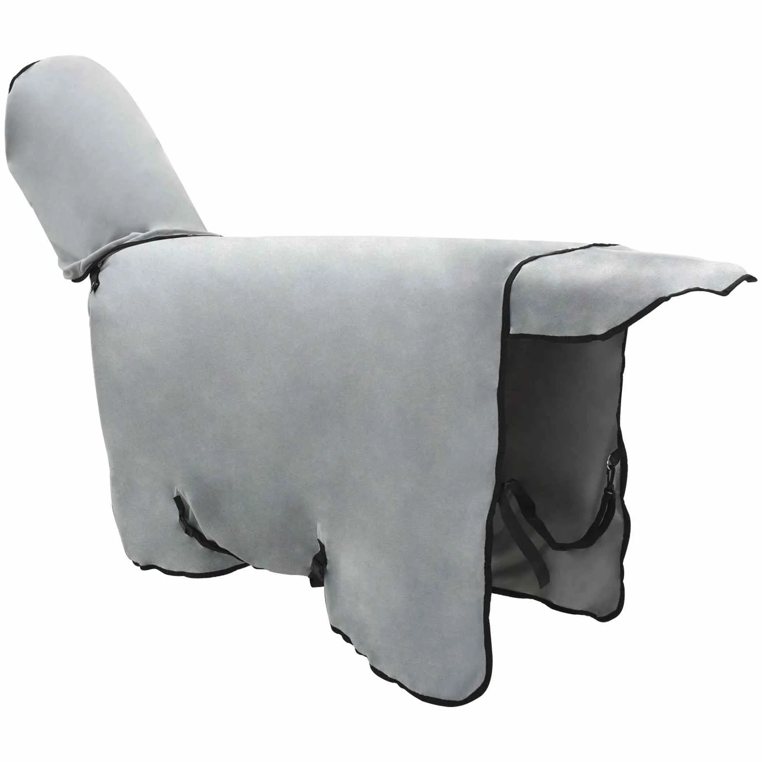 Manta para caballo gris claro y rosa, 95 cm, de poliéster, impermeable, acolchada, transpirable, para invierno, exterior, establo, paddock con ajuste ajustable y peso ligero