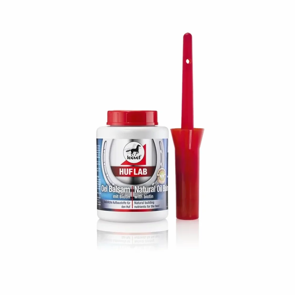 Leovet Huflab Aceite Bálsamo con Biotina | 500 ml | Cuidado del Casco para Caballos | con aceites Naturales