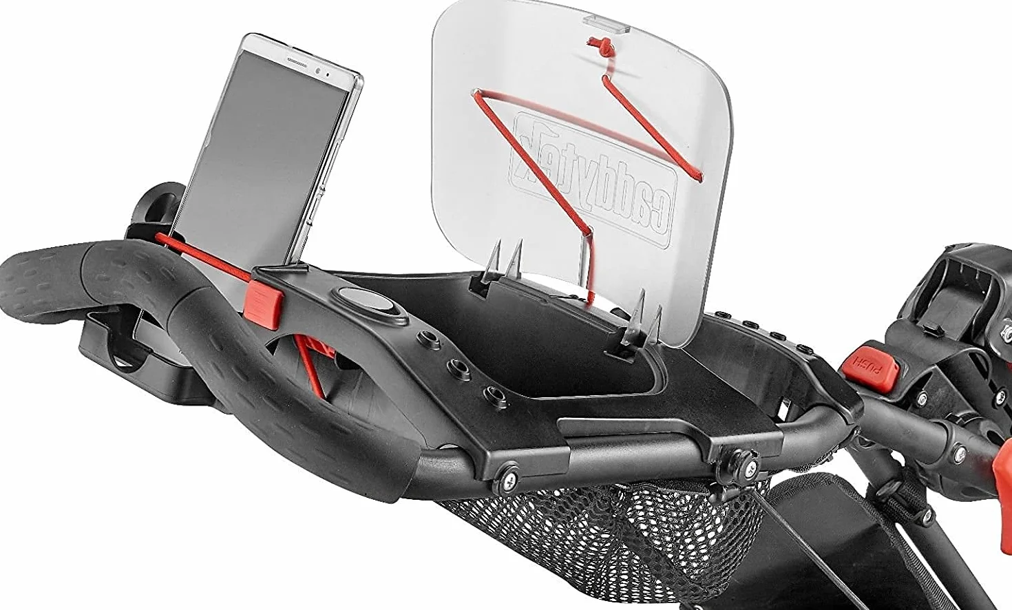 CADDYTEK Facil-plegable Carrito de golf 3 Rueda empuje cart gris oscuro
