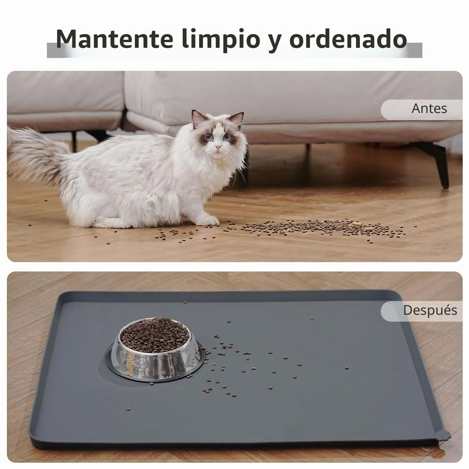 Reopet Alfombrilla de Silicona para Cuenco de Perro y Gato, Almohadilla Antiadherente para Alimentos, tamaños y propósitos