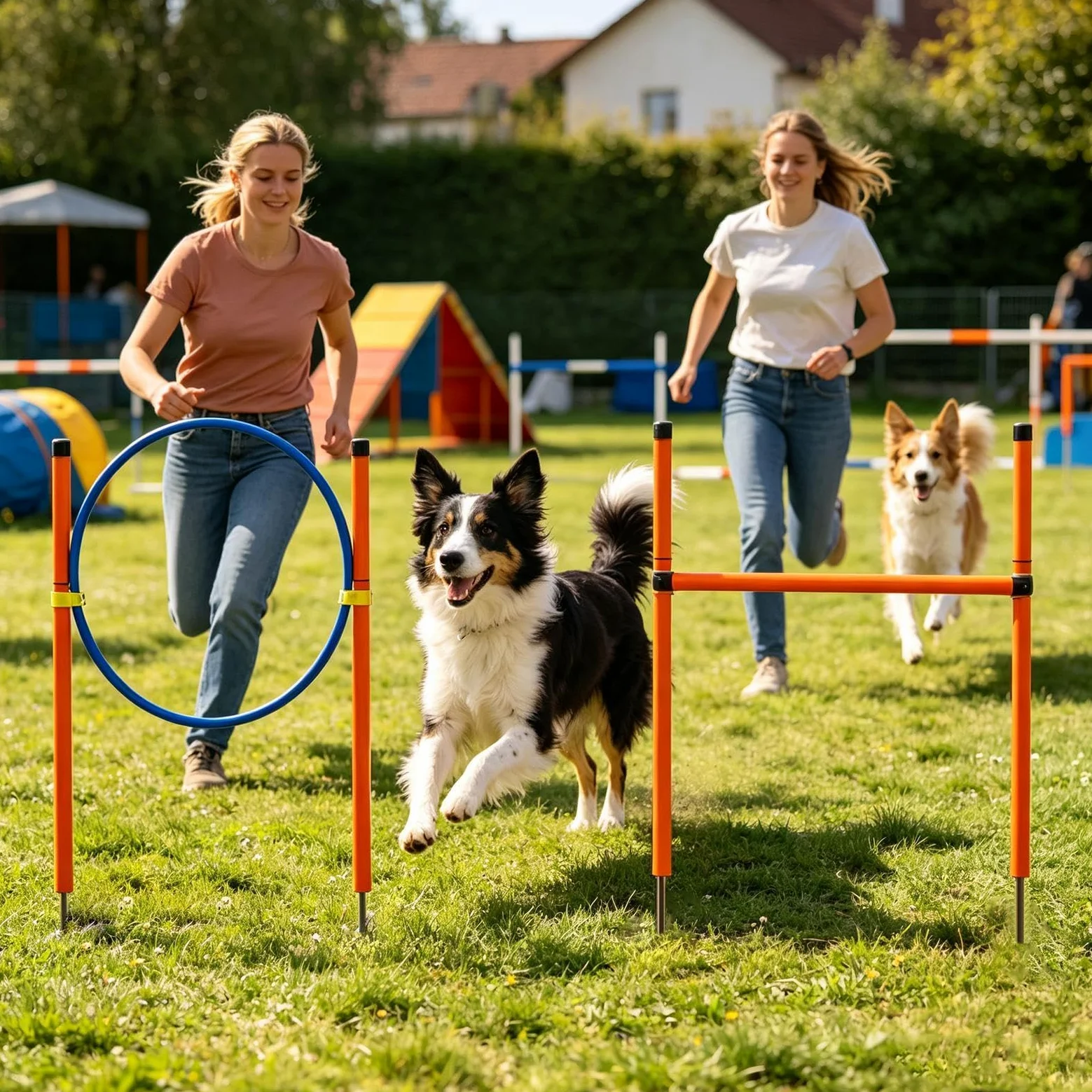 Equipo de Adiestramiento de Agilidad Canina Juego Agilidad con | equipo lúdico para perros en el jardín para Jardín, Parque, Playa, Zona Recreo, Campo, Competición, Recreación al