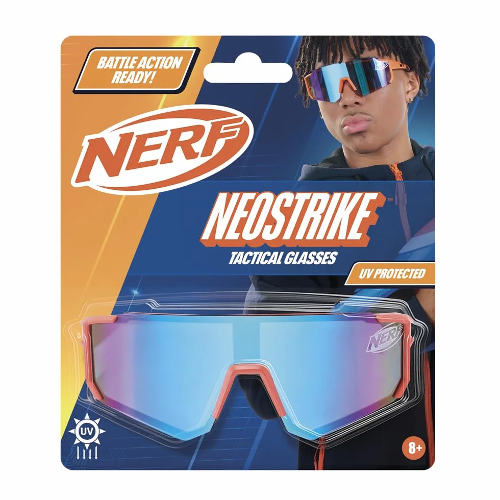 NERF NeoStrike Gafas Tácticas Protección UV Montura Resistente Accesorio Oficial