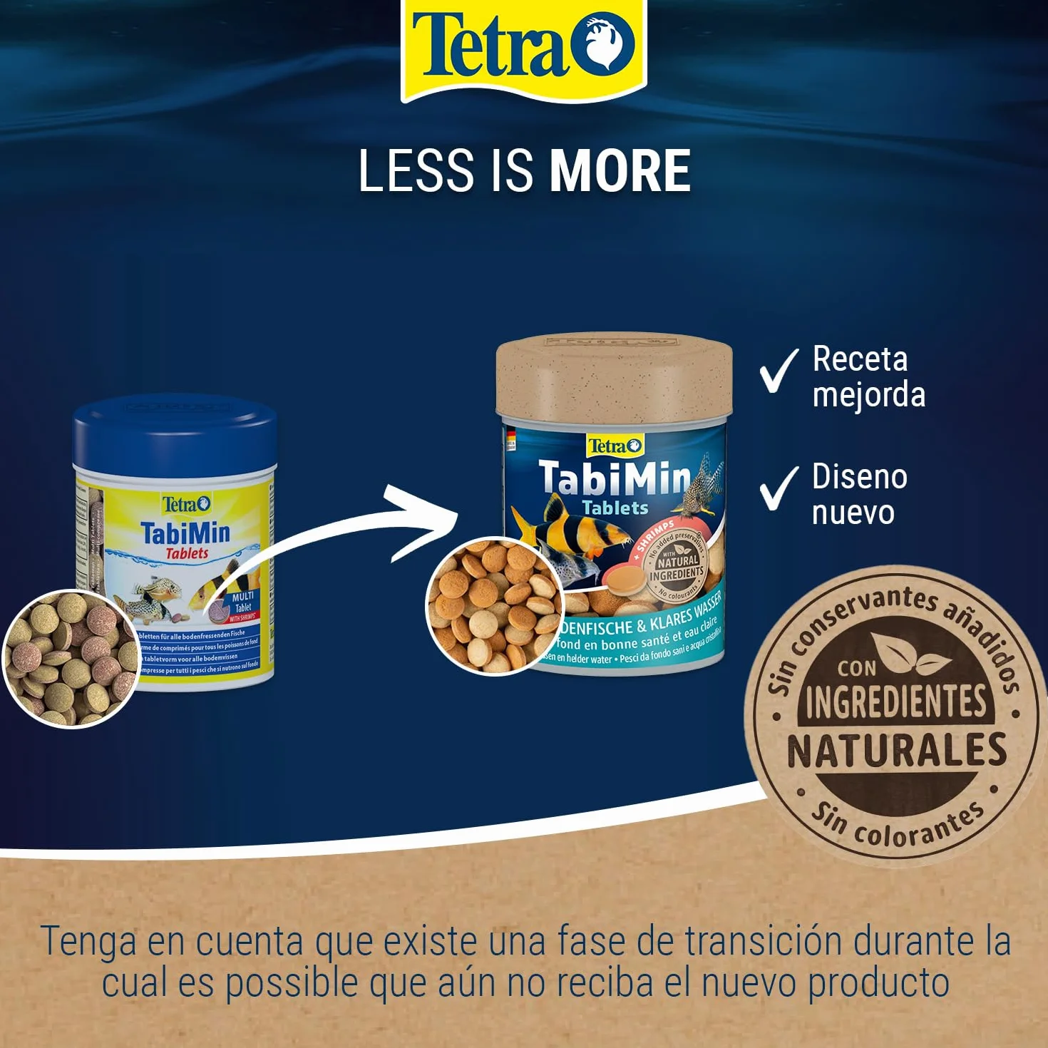 Tetra Tablets TabiMin – Alimento en comprimidos para todos los peces de fondo, como siluros, lochas o barbos que buscan alimento en el sustrato, bote con 275 comprimidos