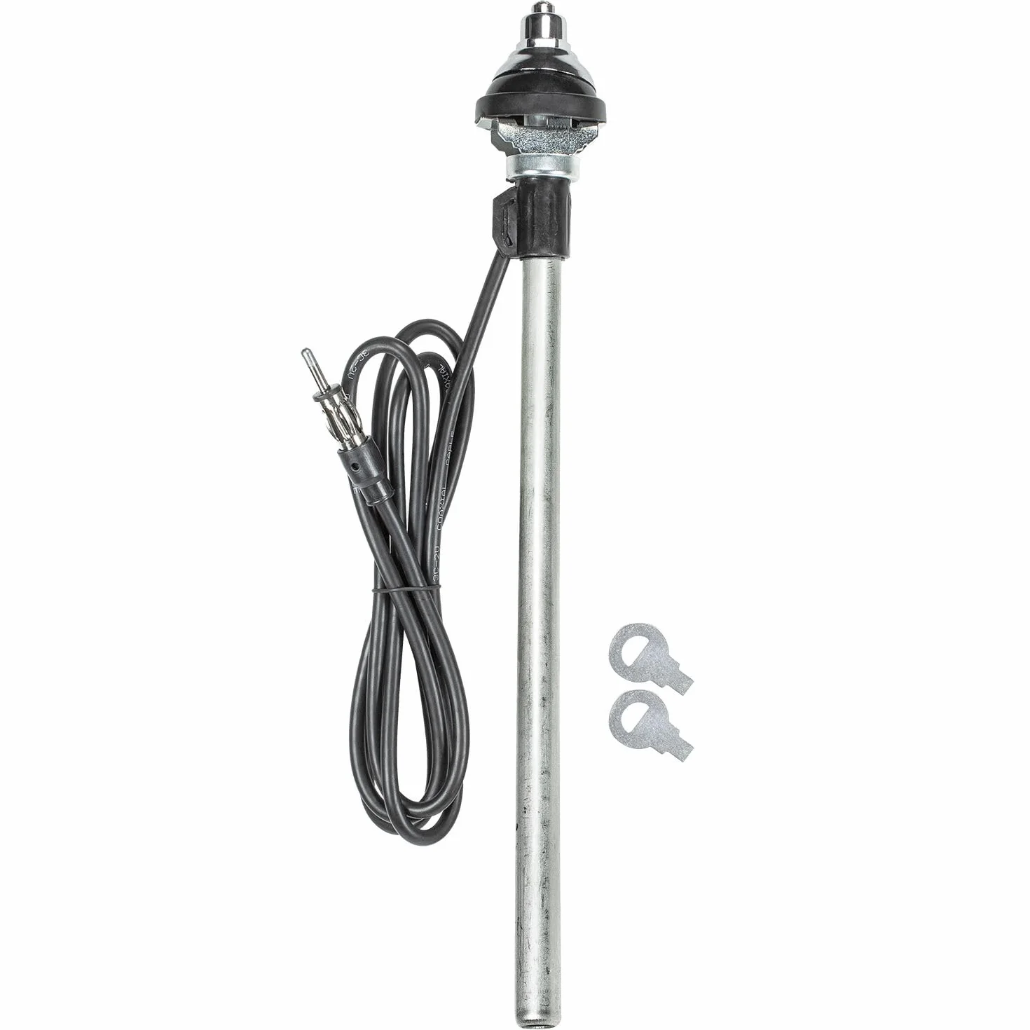 Guardabarros Universal Telescópico 1,2 m Cable Enchufe DIN Aspecto Cromado