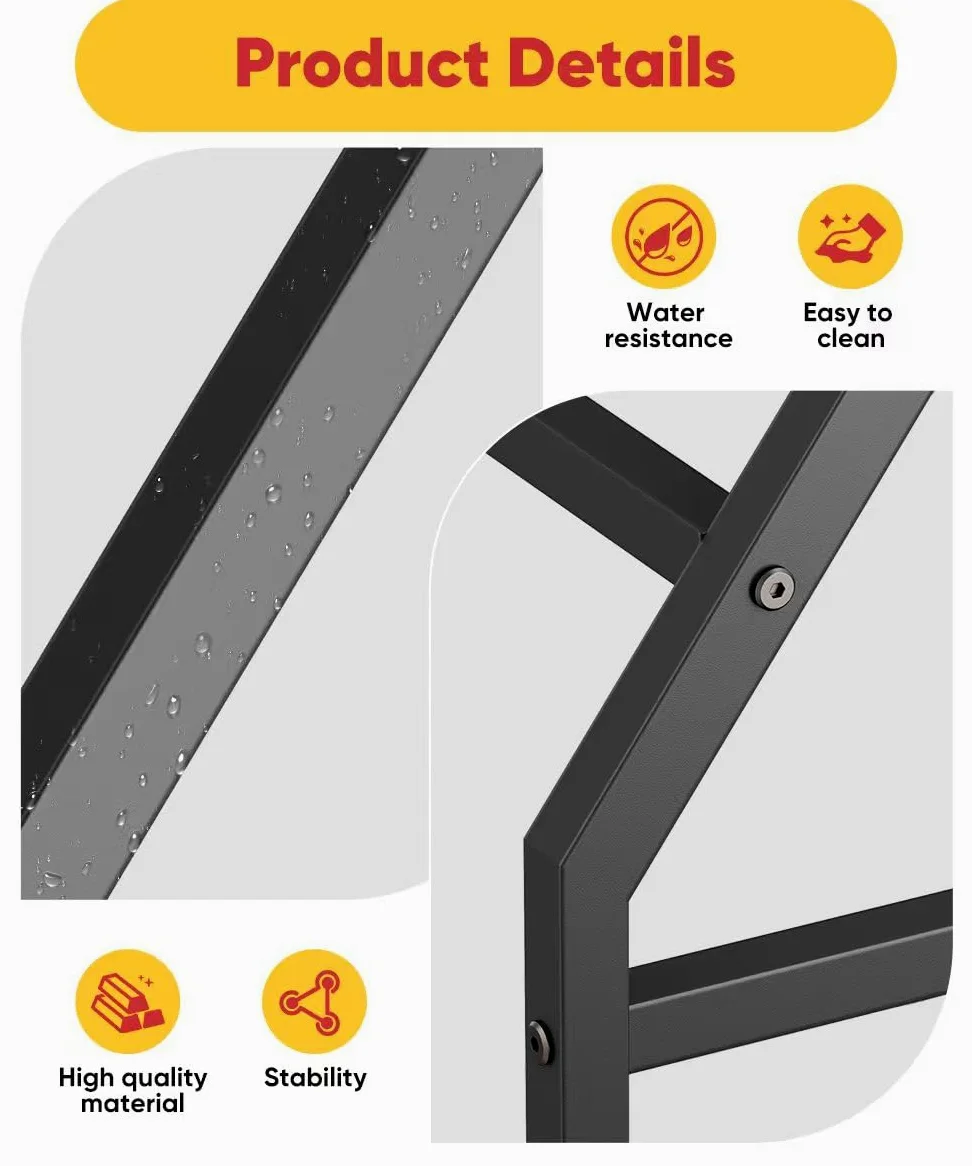 Percha para gallinero, color negro