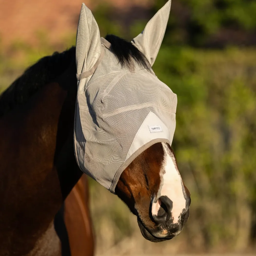 Máscara de mosca con orejas para caballos