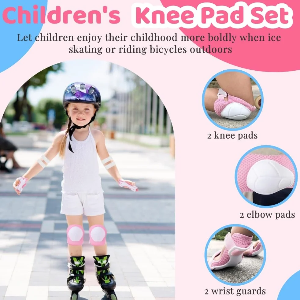 Protecciones Skate Rodilleras Patines Infantil Juego con Casco Coderas Muñequeras